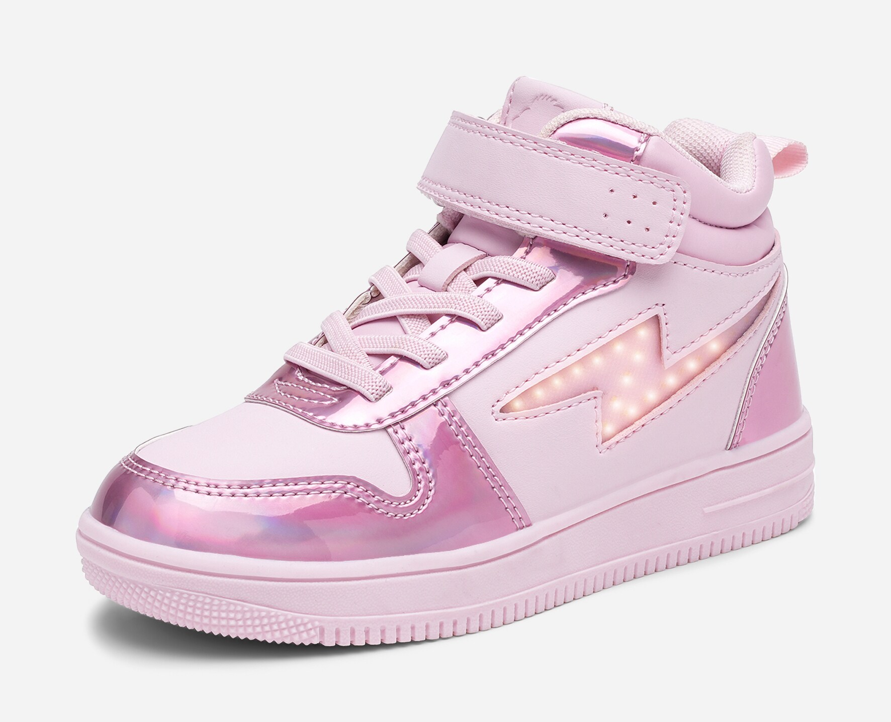 LEJON, Blinkende høye sneakers Rosa