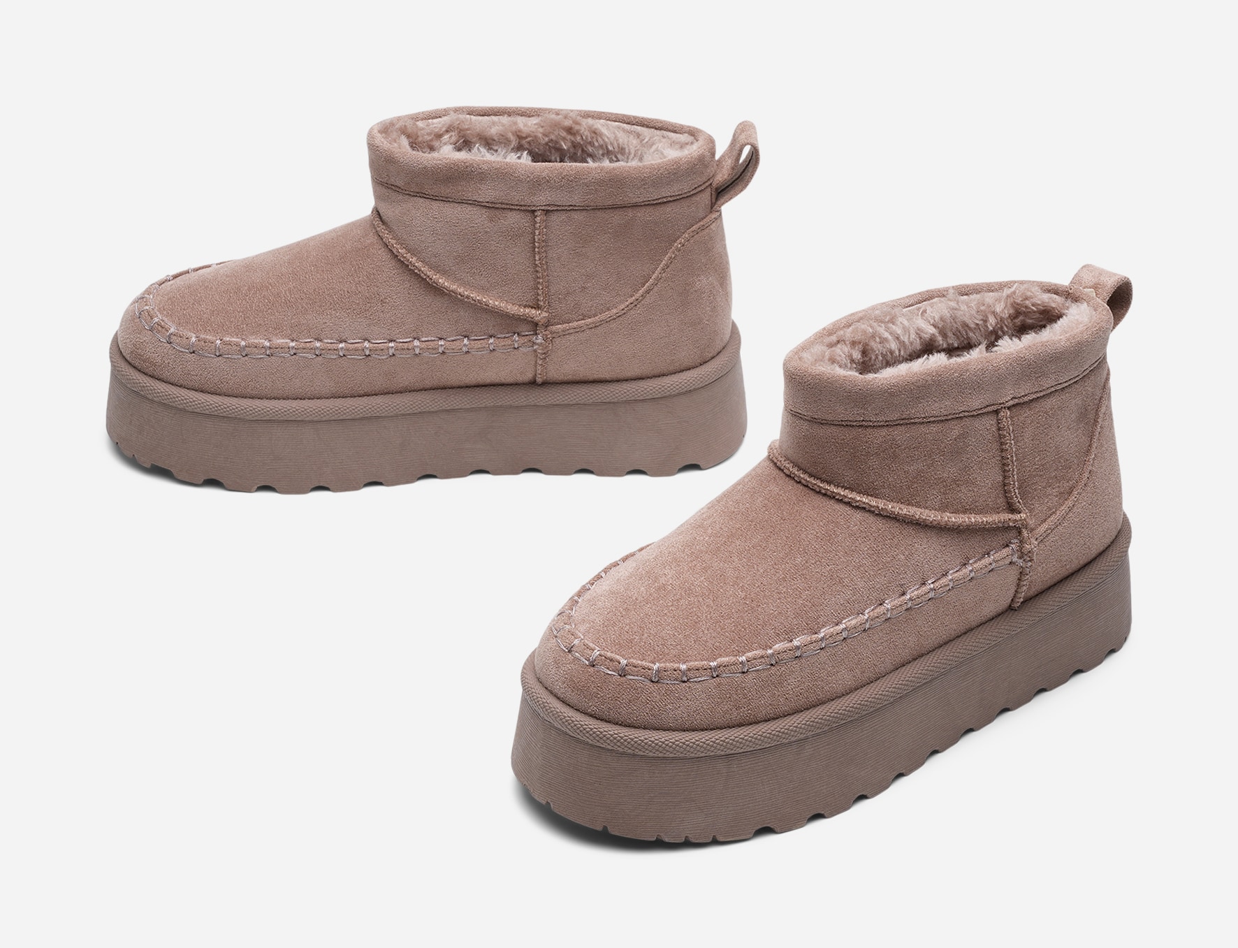CLAUDIA GHIZZANI, Varmforet boots Brun