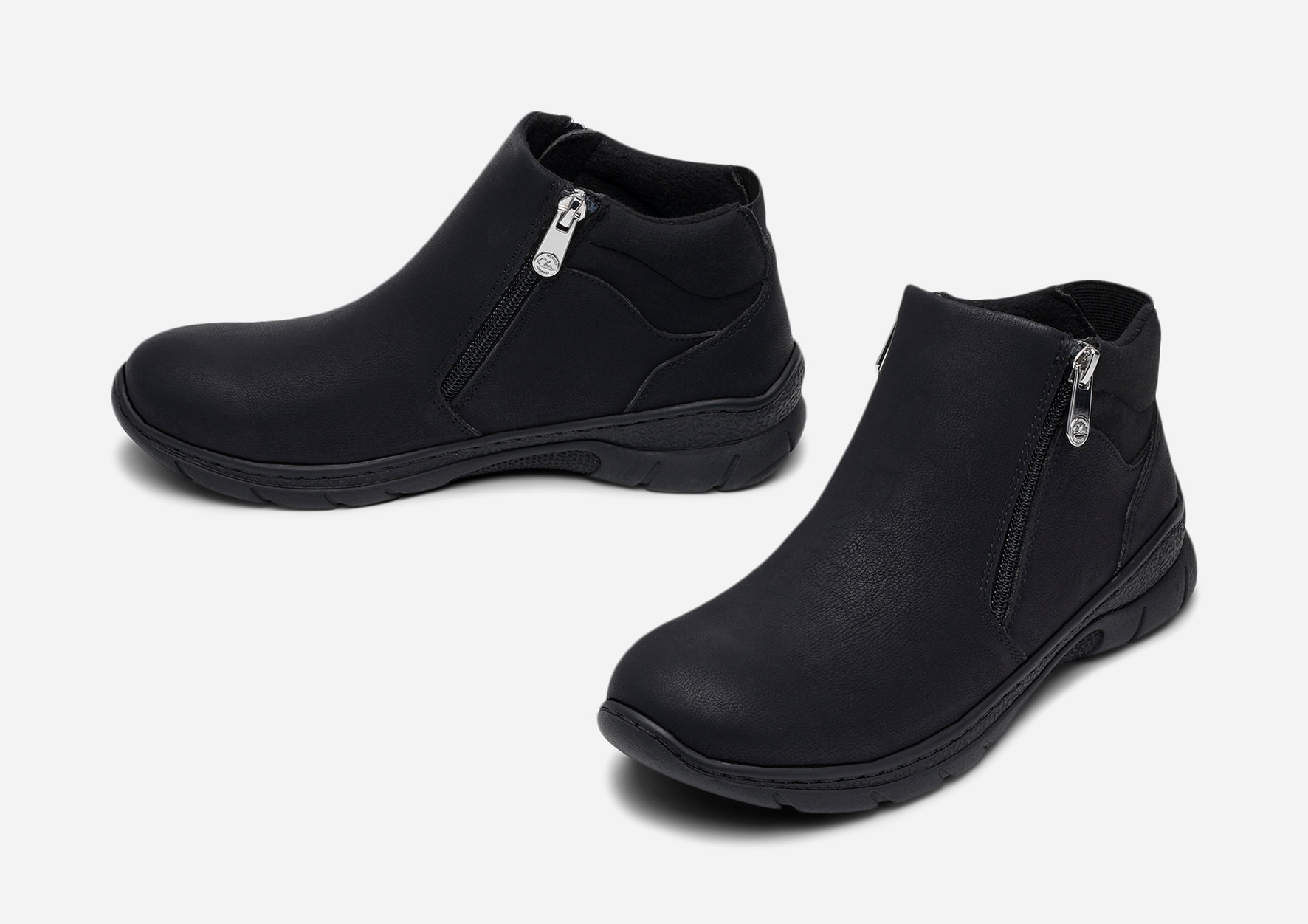 CLOU COMFORT, Boots med glidelås Sort