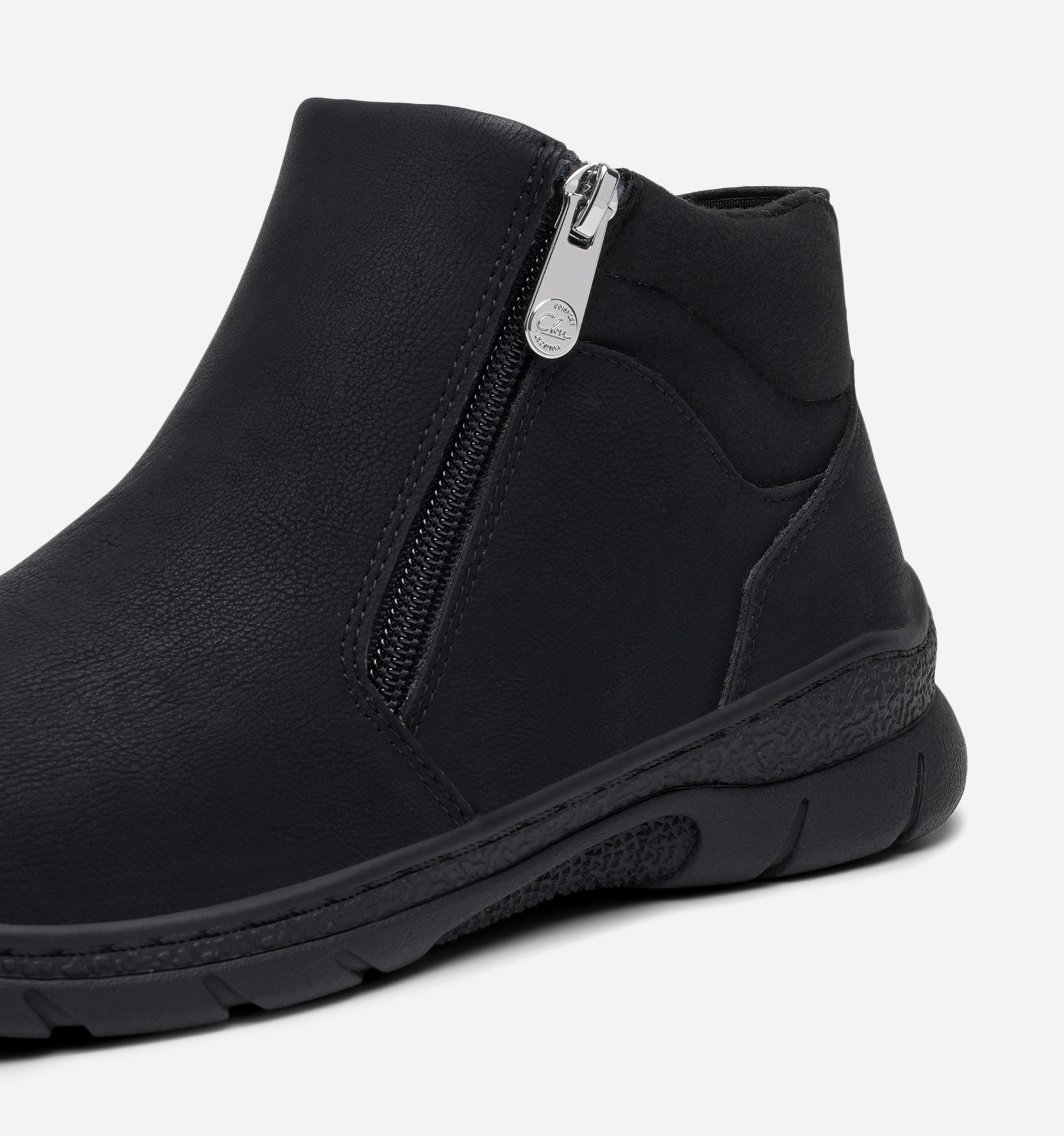 CLOU COMFORT, Boots med glidelås Sort