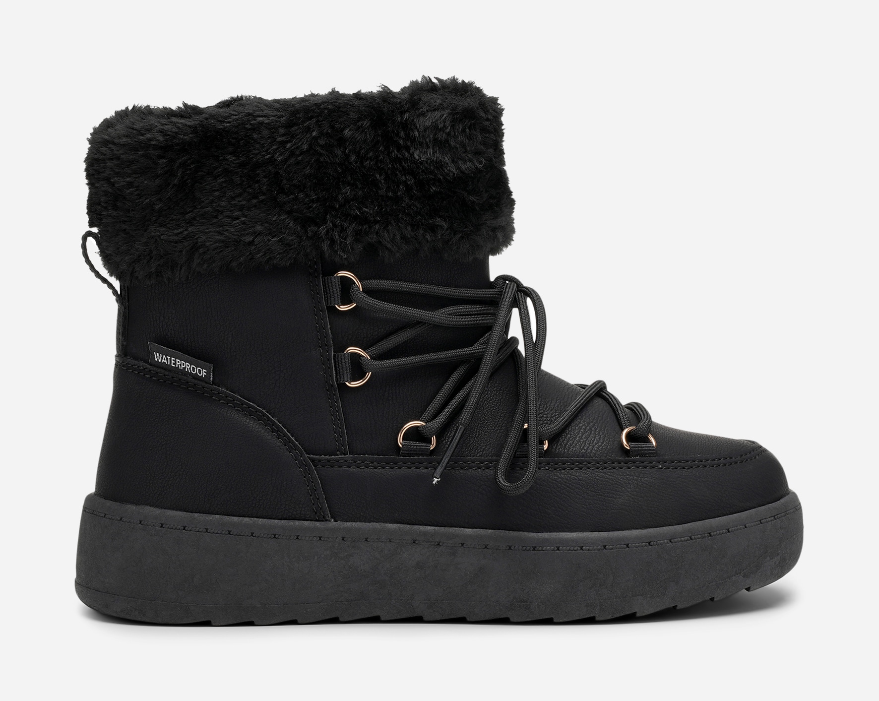 LEJON, Varmforet skolett waterproof Sort