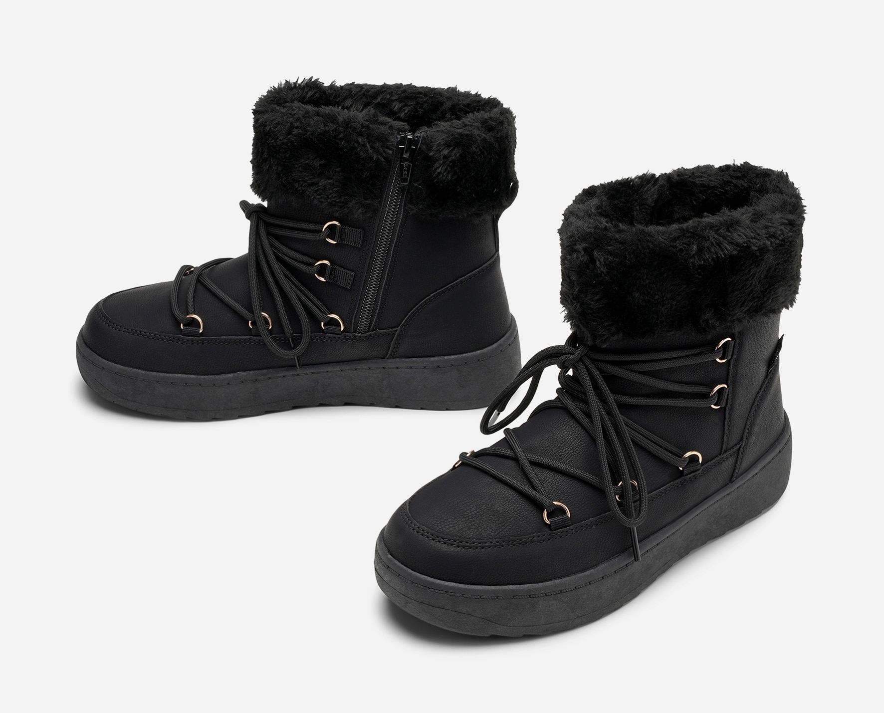 LEJON, Varmforet skolett waterproof Sort