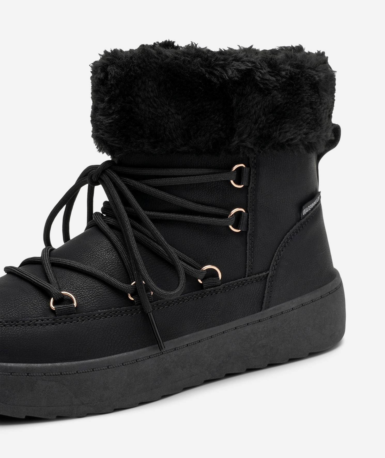 LEJON, Varmforet skolett waterproof Sort