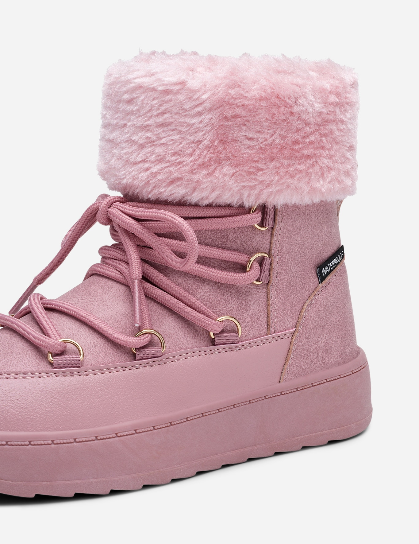 LEJON, Varmforet skolett waterproof Rosa