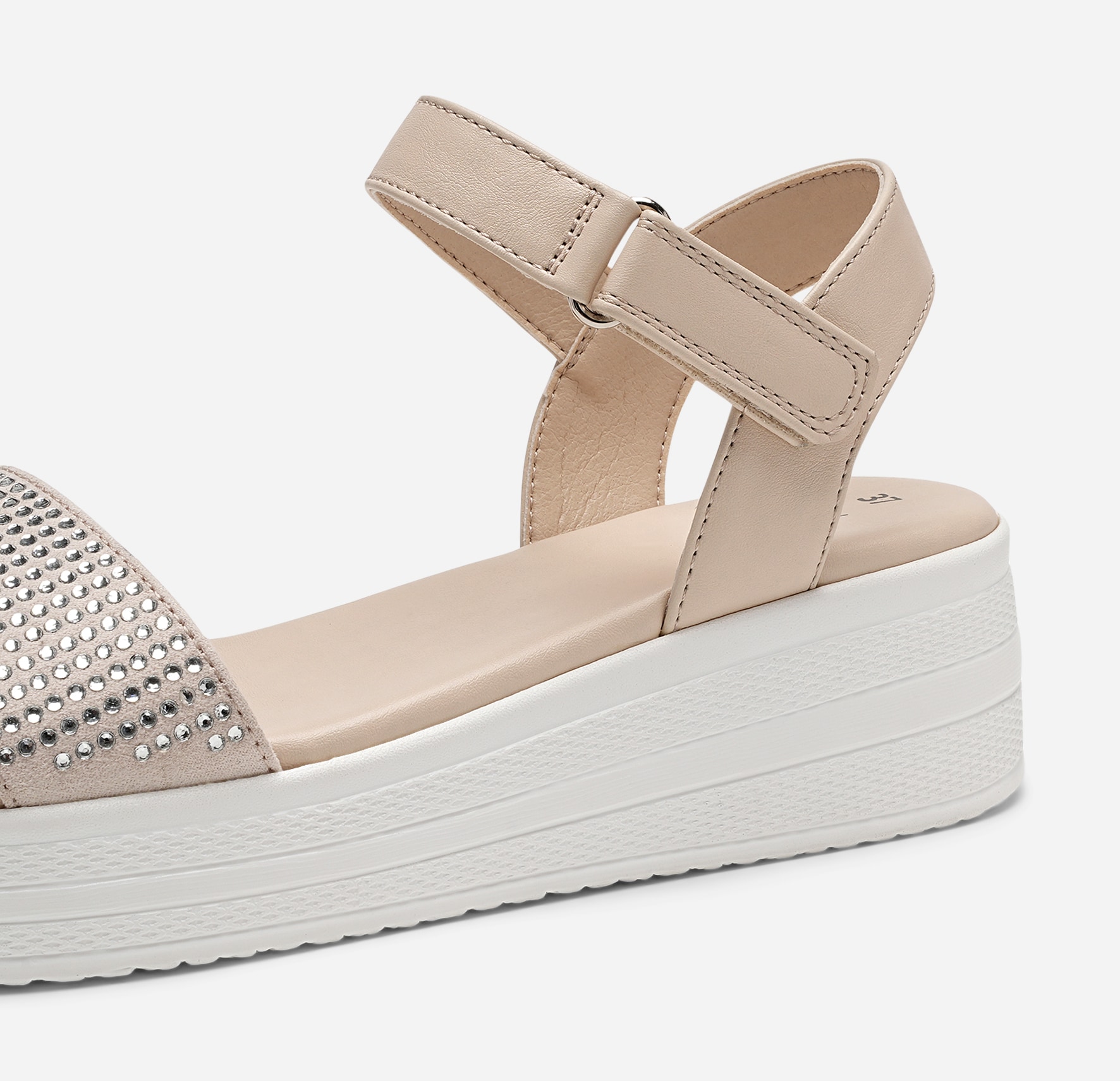 ZOEY, Sandal med platåsåle Beige