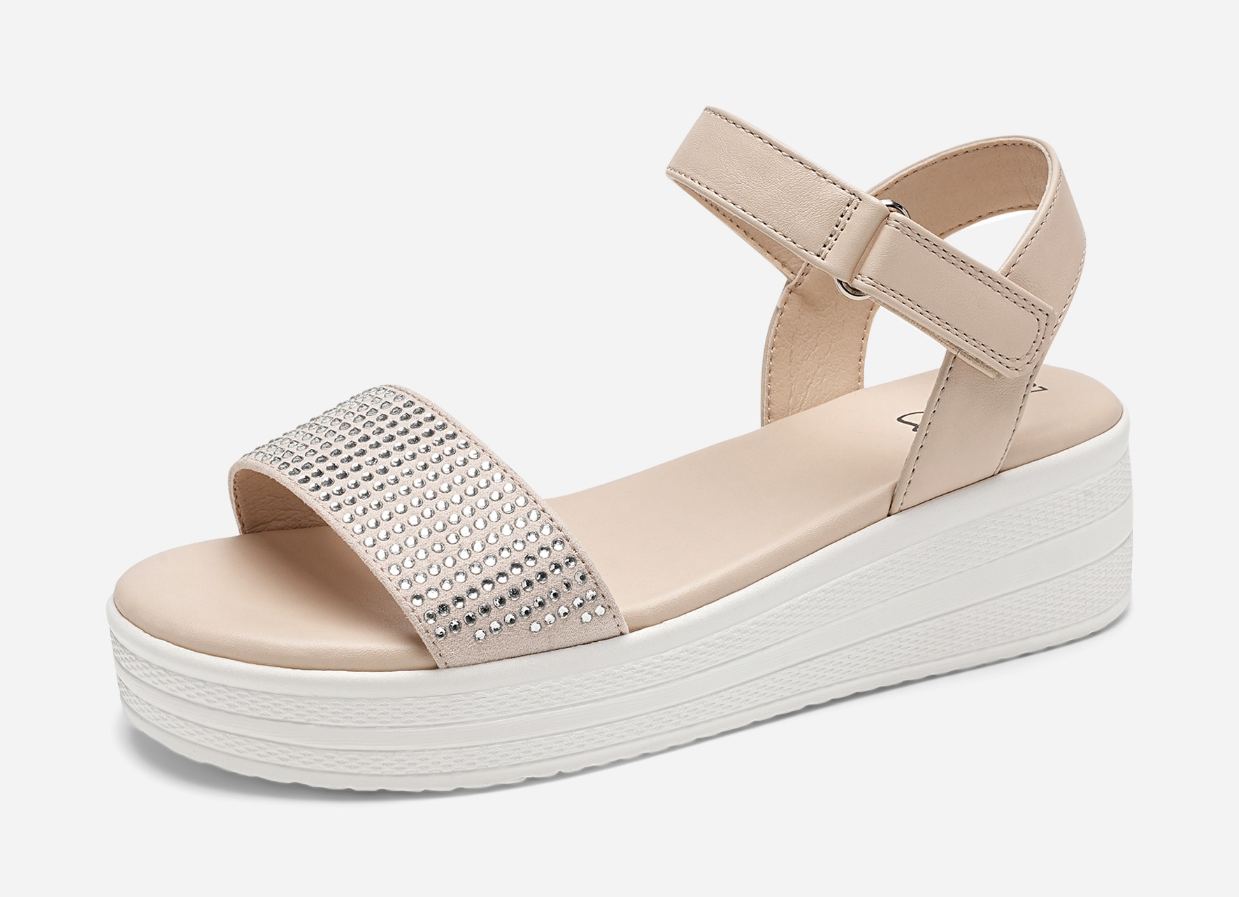 ZOEY, Sandal med platåsåle Beige