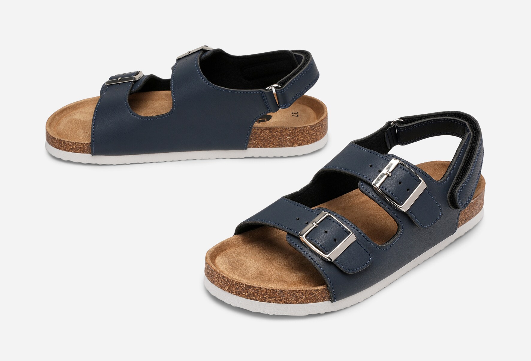LEJON, Sandal med spenne Blå
