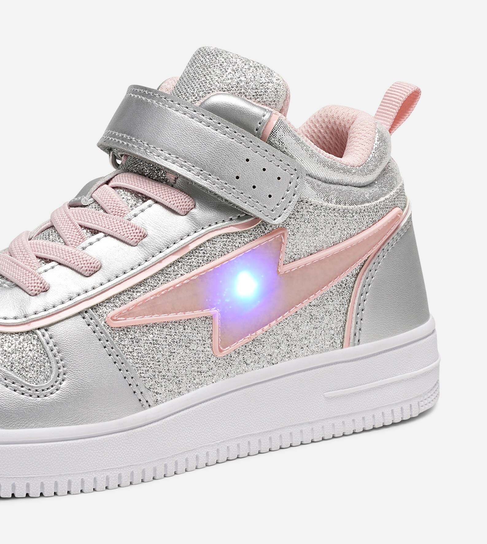 LEJON, Blinkende høye sneakers Metall