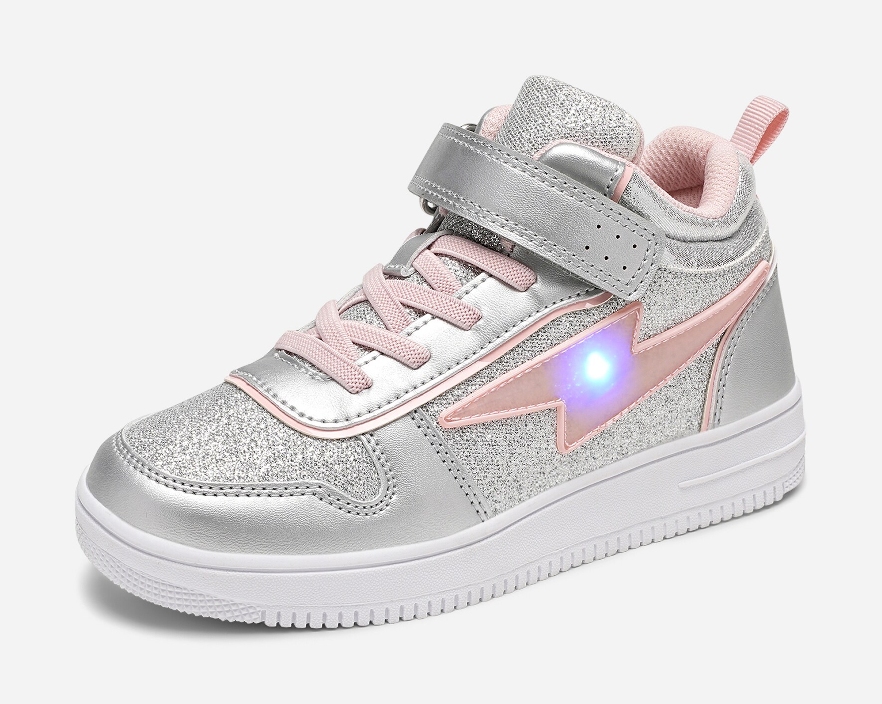 LEJON, Blinkende høye sneakers Metall