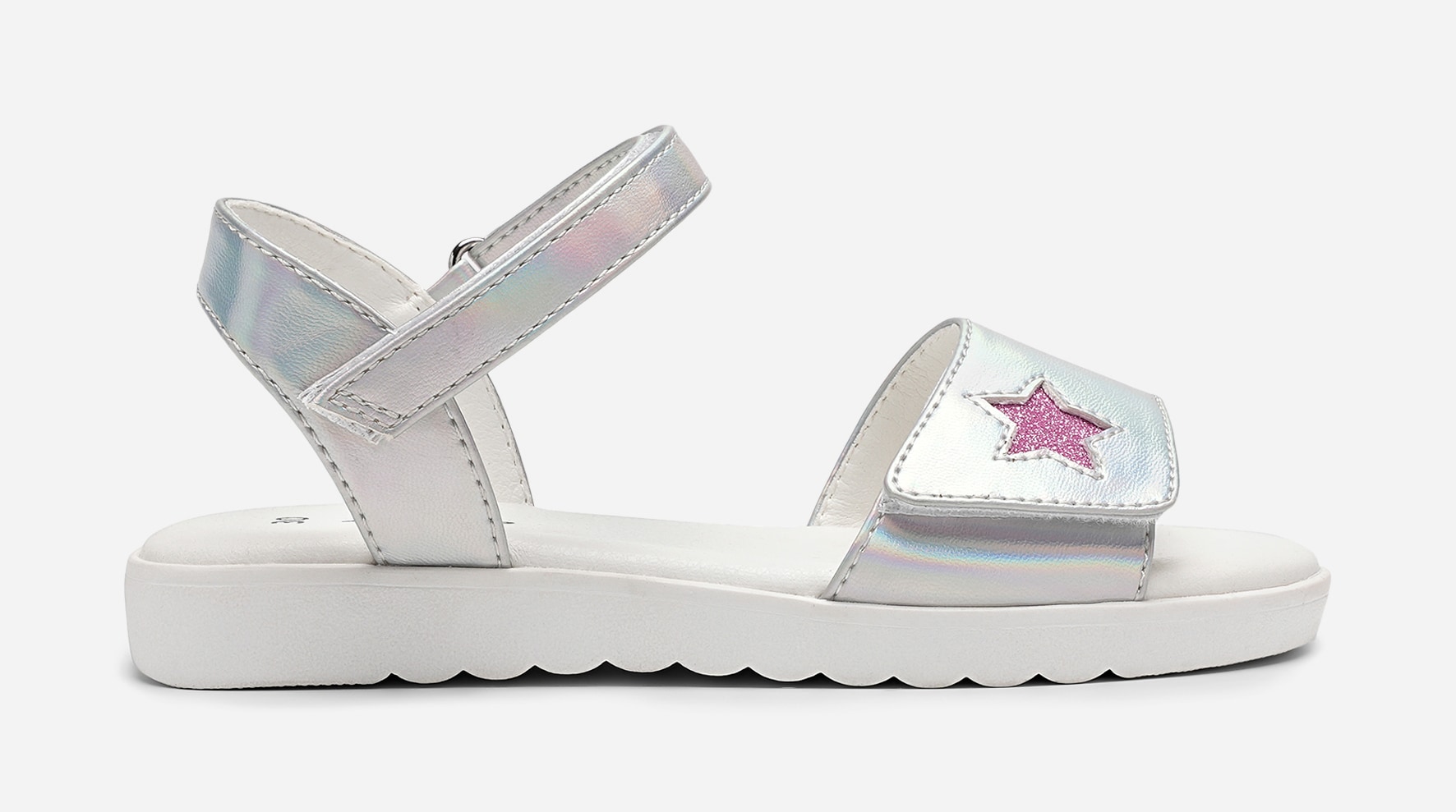 ZOEY, Sandal med reimer Metall
