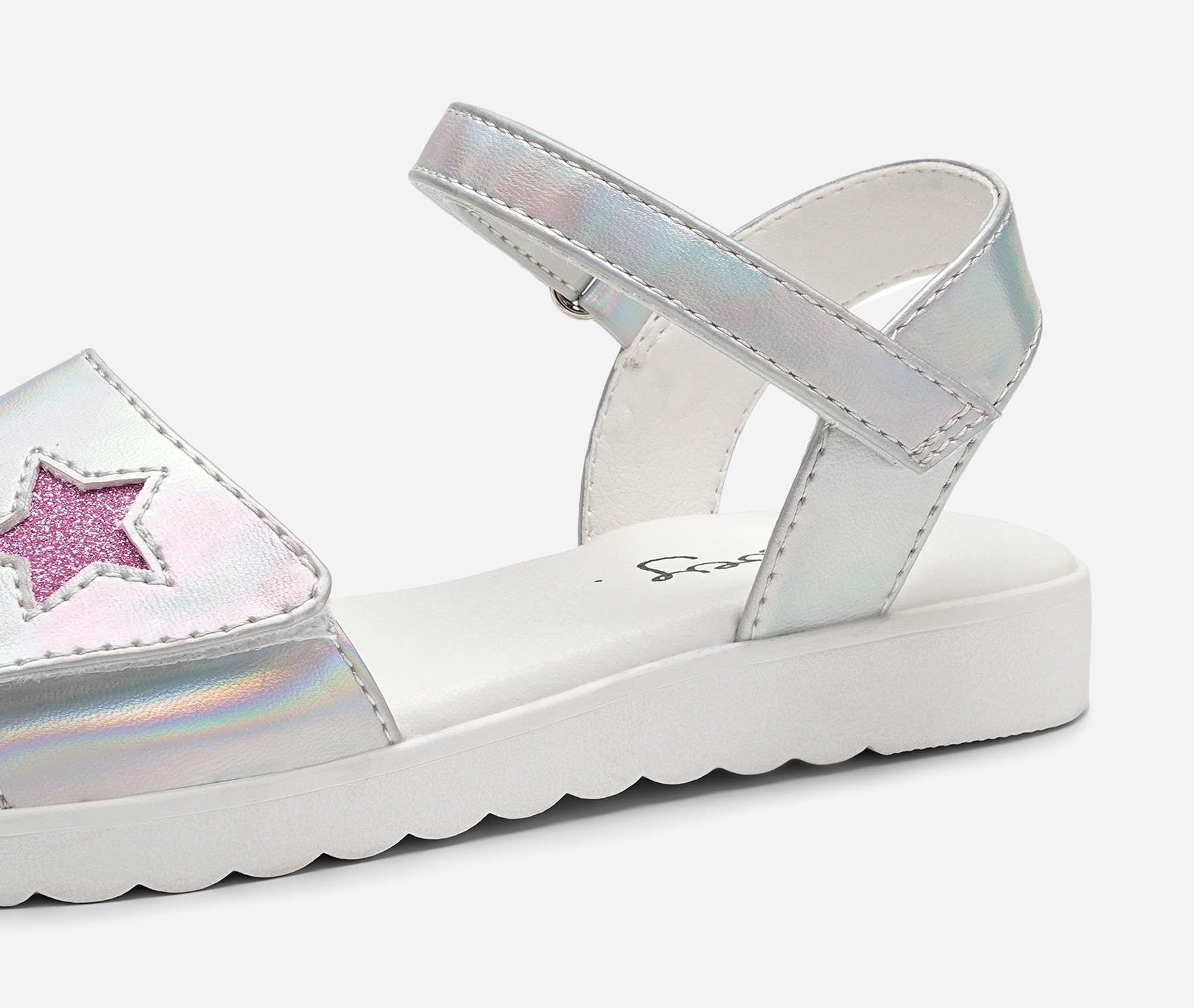 ZOEY, Sandal med reimer Metall