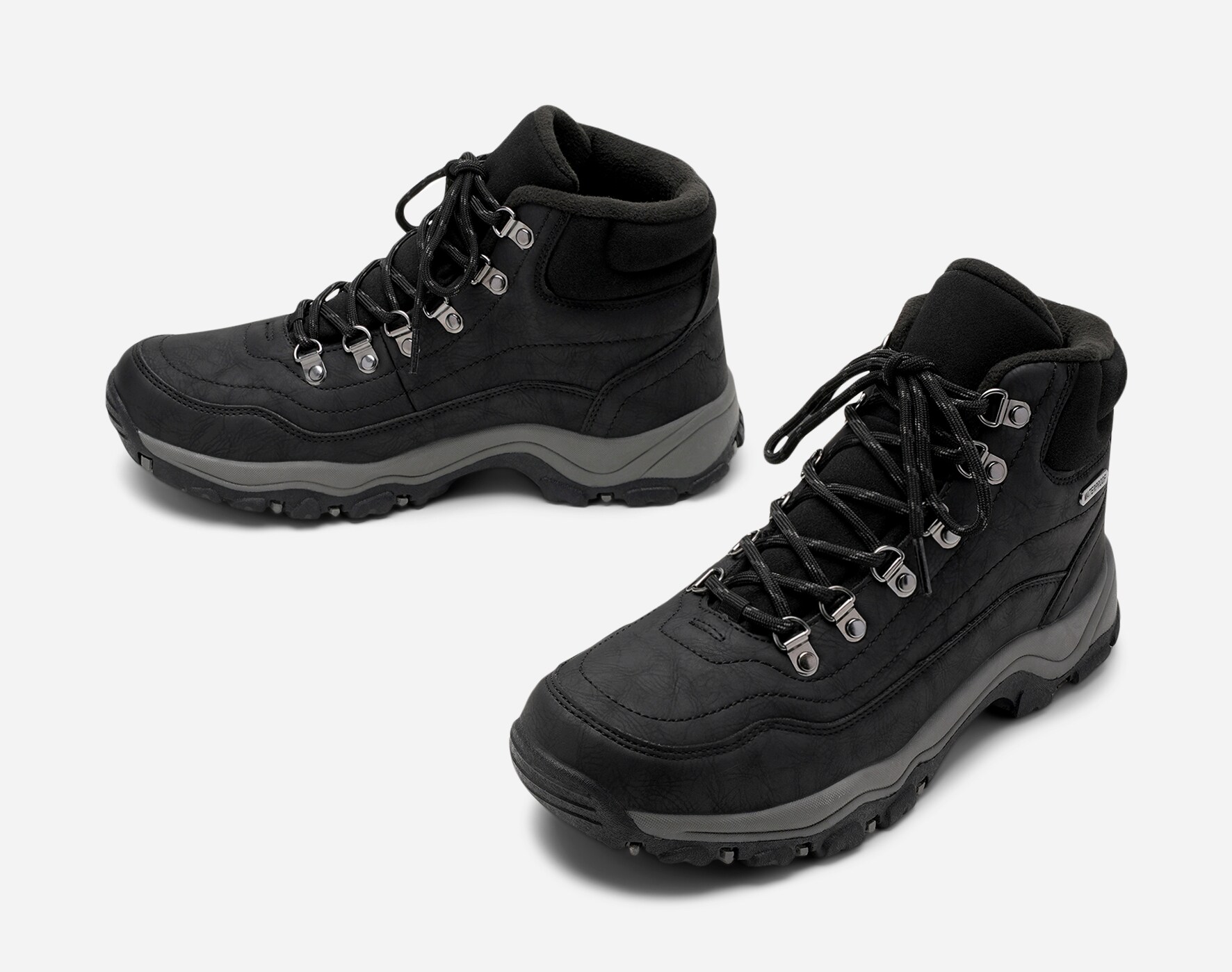 STEPSIDE, Fleeceforet skolett waterproof Sort