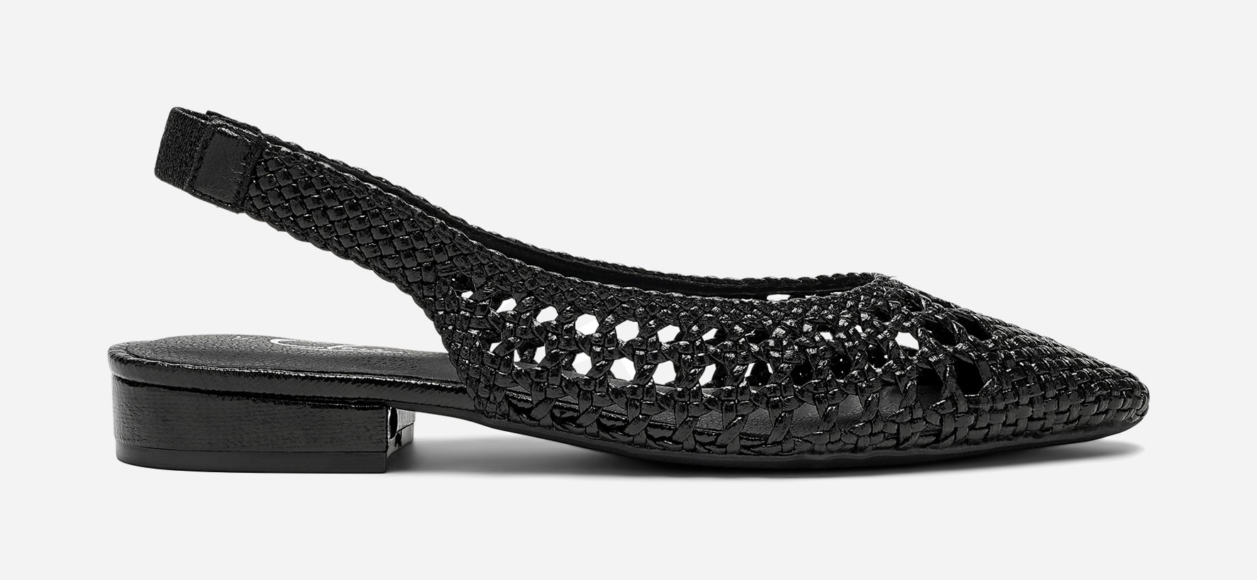 CLOU, Ballerinasko med slingback Sort