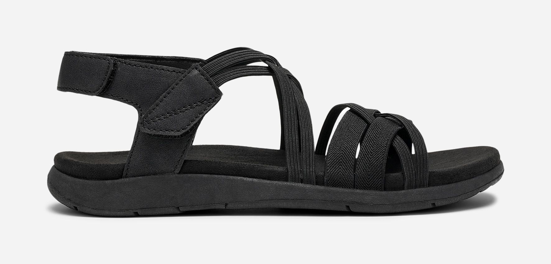 CLOU COMFORT, Sandal med reimer Sort