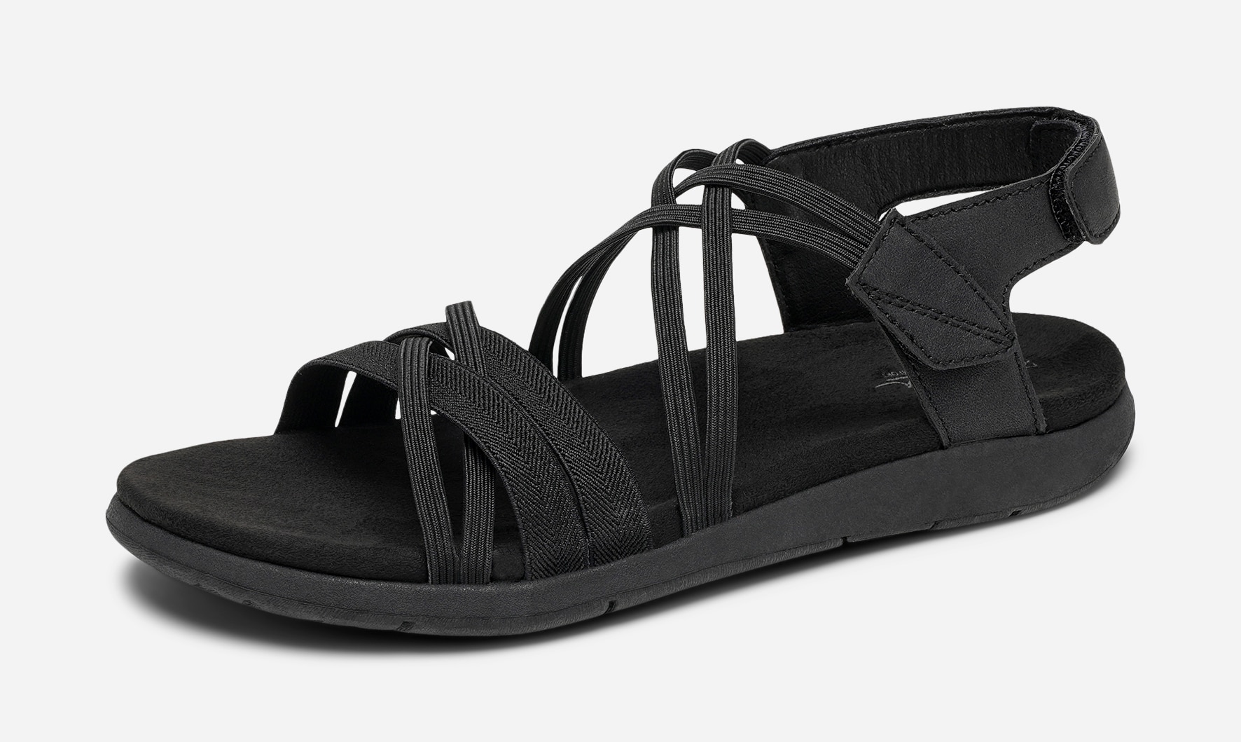 CLOU COMFORT, Sandal med reimer Sort