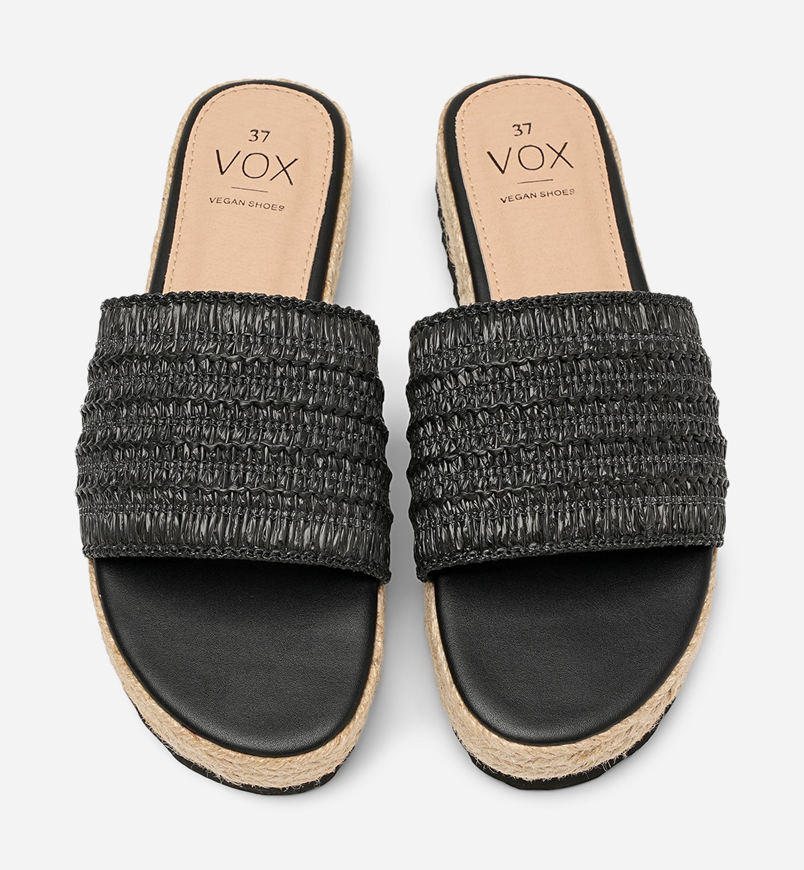 VOX, Sandal med repsåle Sort