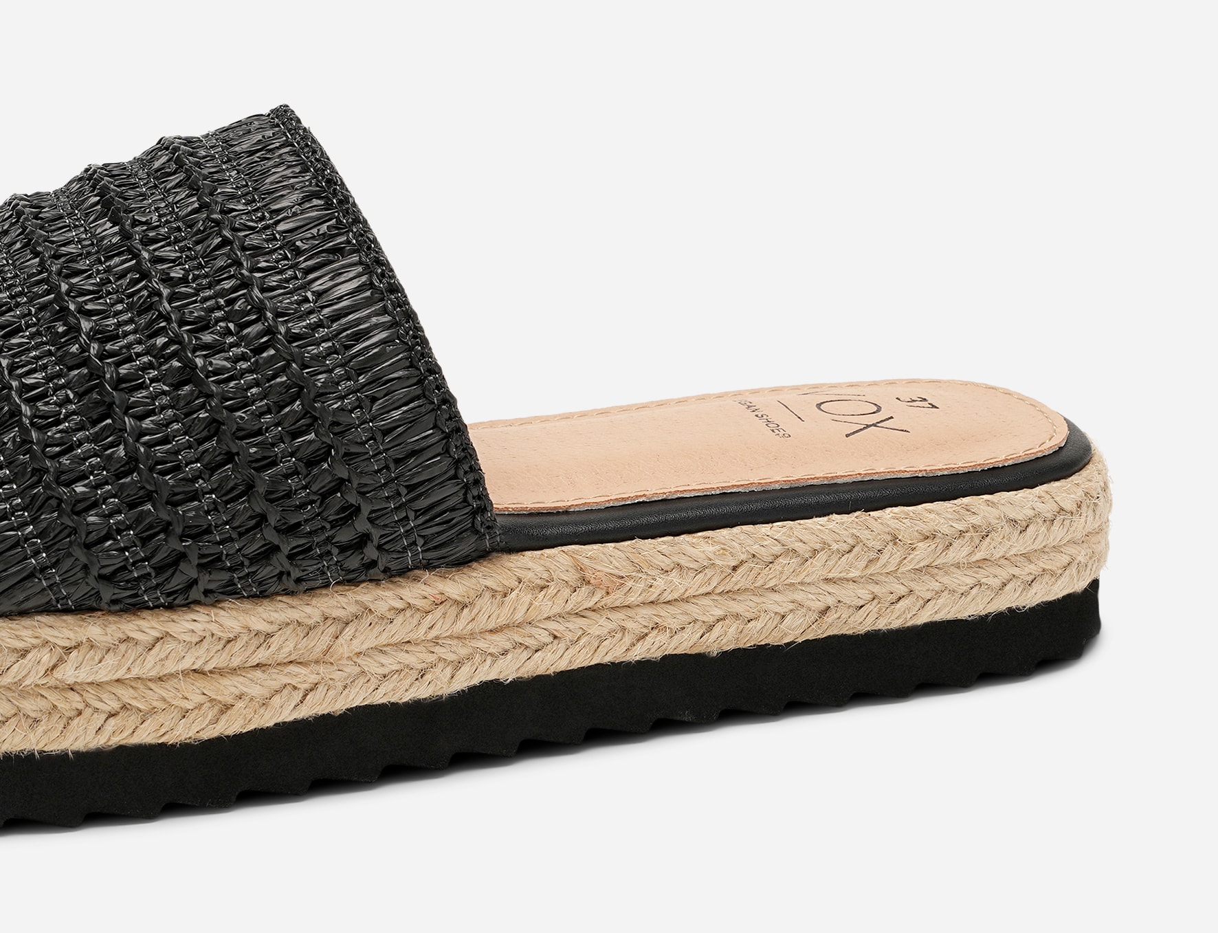 VOX, Sandal med repsåle Sort