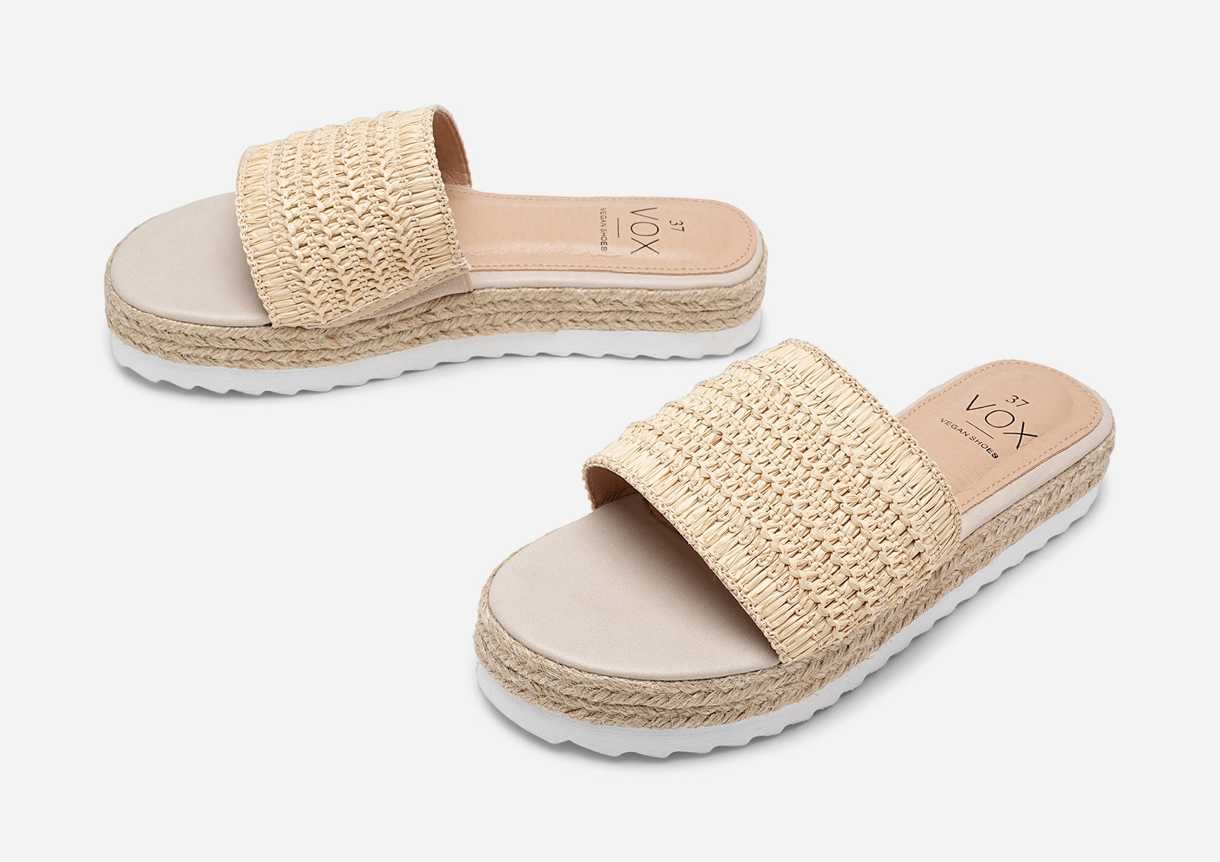 VOX, Sandal med repsåle Beige
