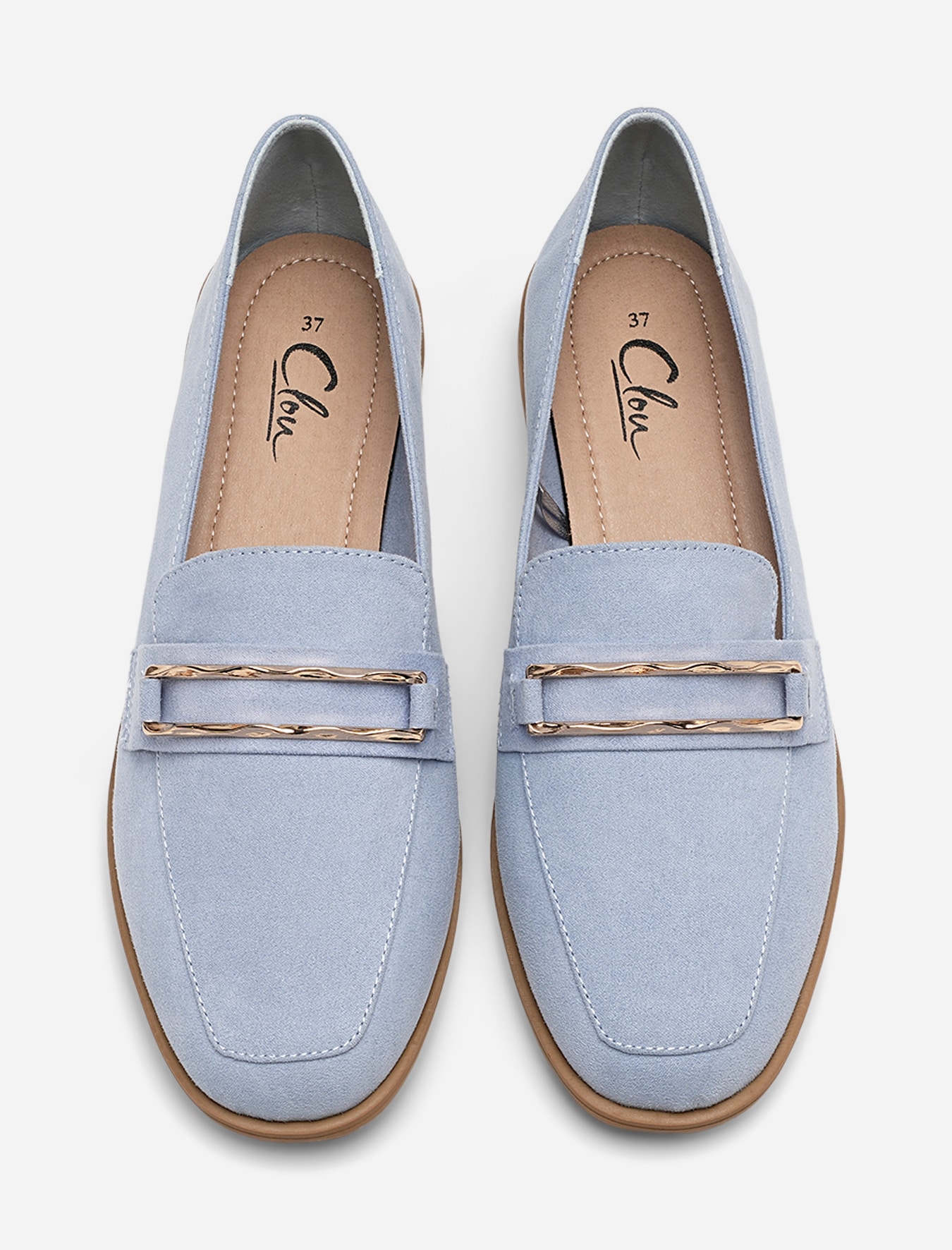 CLOU, Loafer med spenne Blå