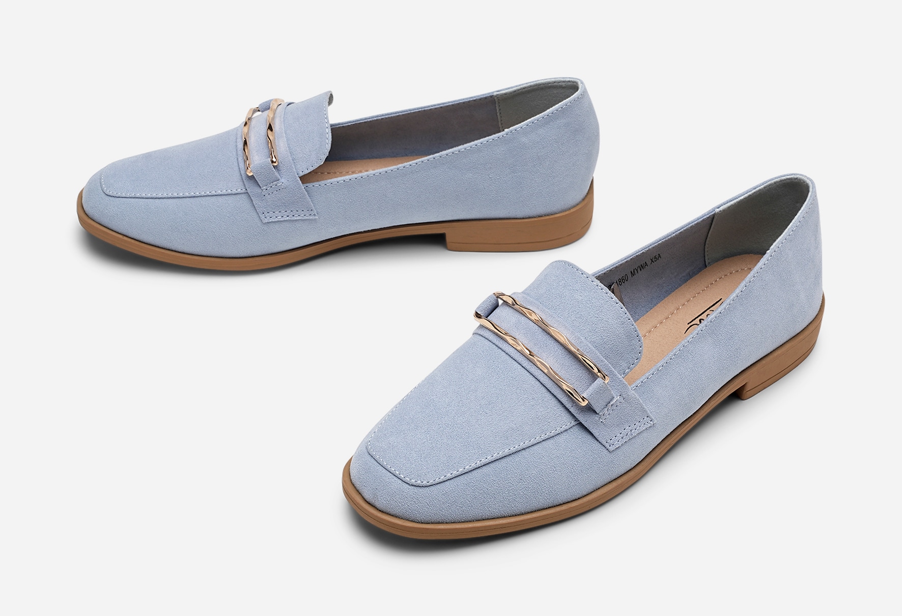 CLOU, Loafer med spenne Blå