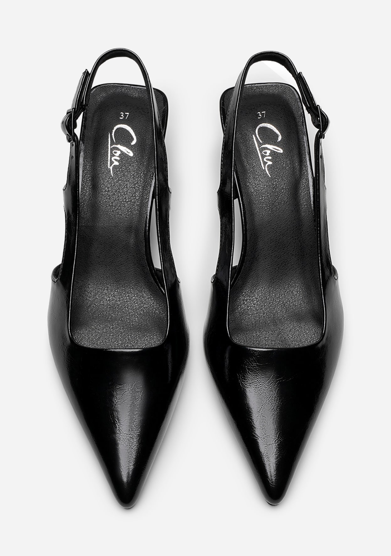 CLOU, Pumps med slingback Sort