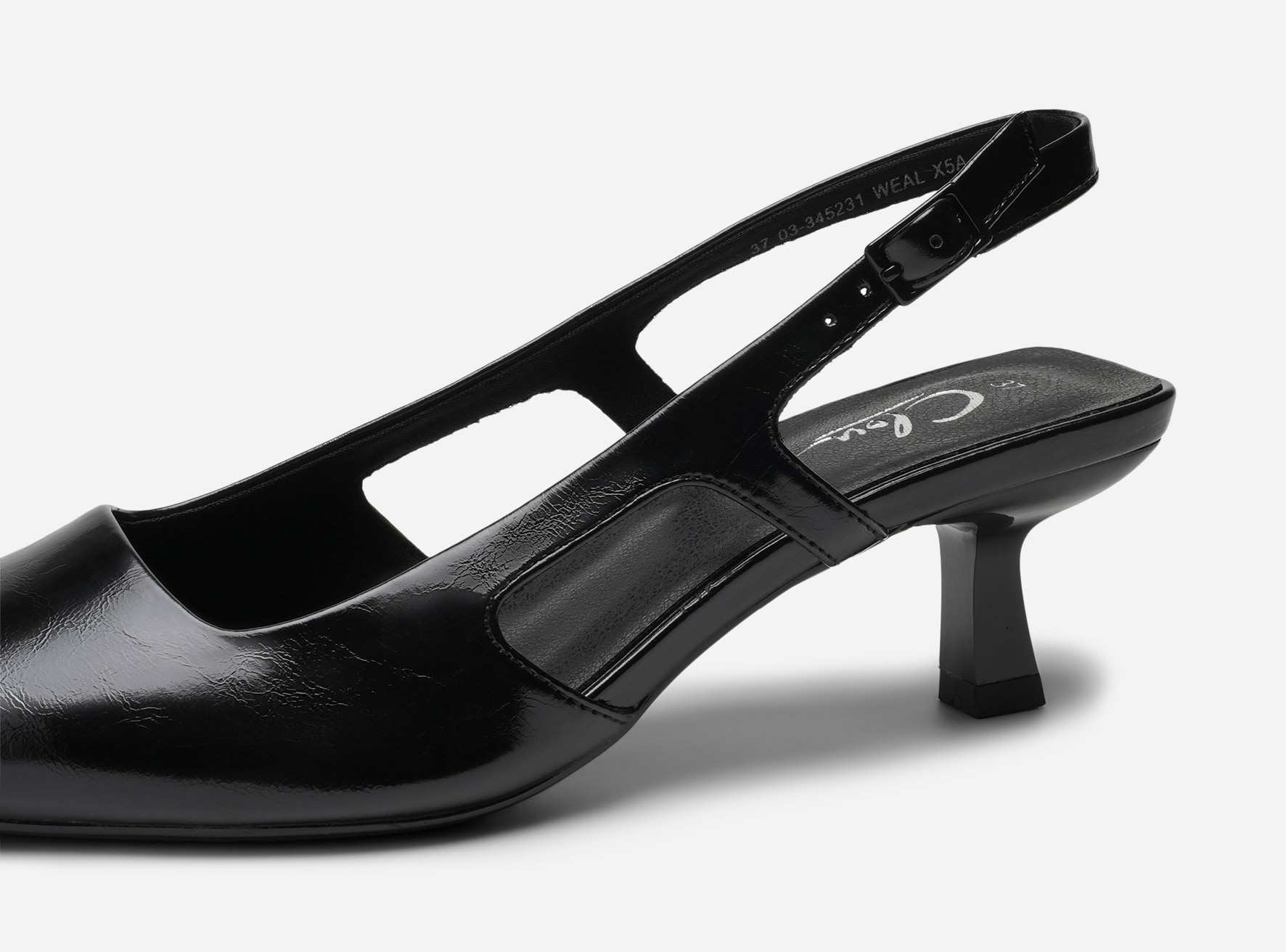 CLOU, Pumps med slingback Sort