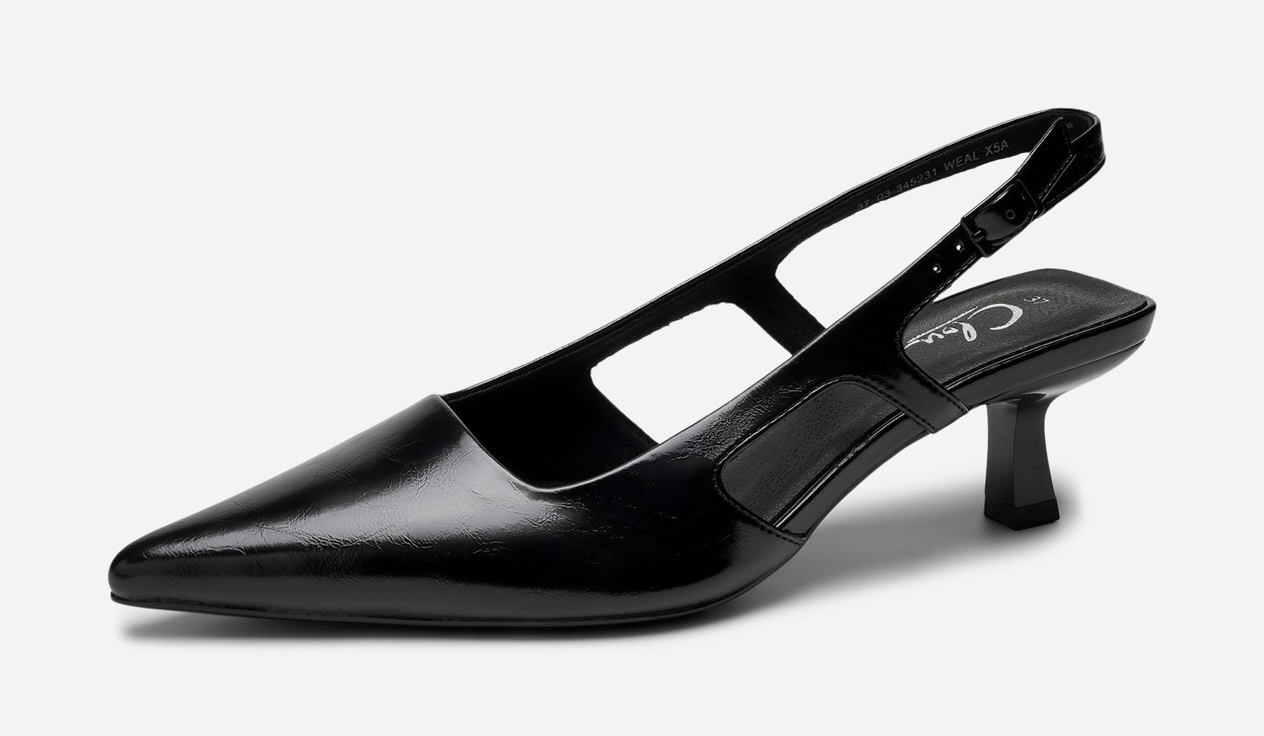CLOU, Pumps med slingback Sort