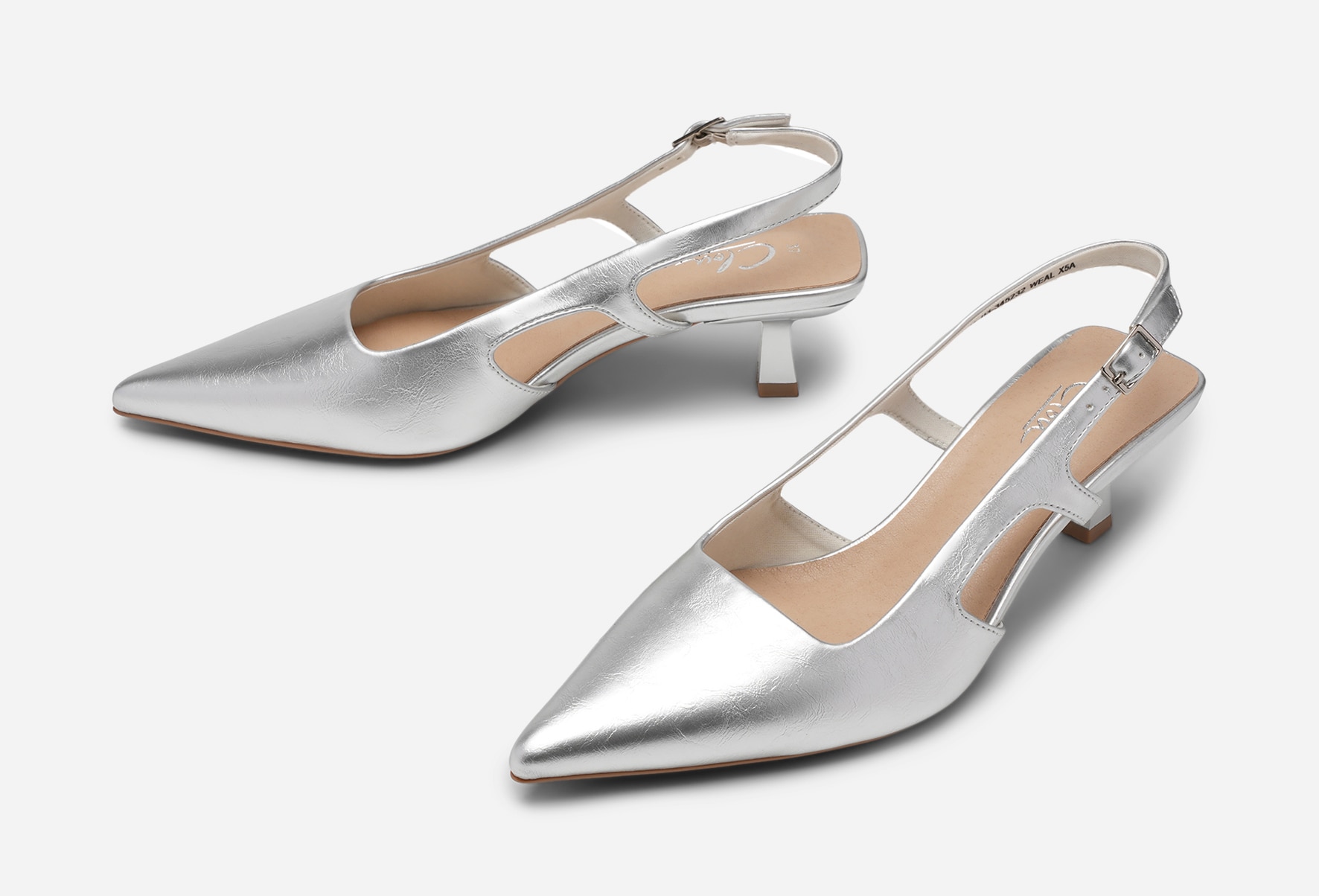 CLOU, Pumps med slingback Metall