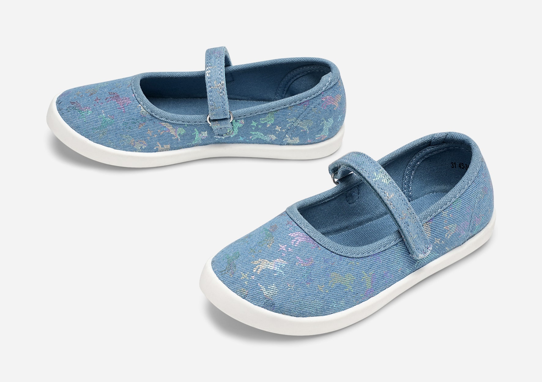 ZOEY, Tekstilsko med glitter Blå