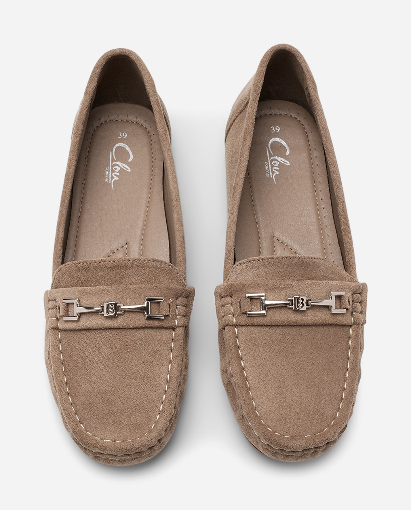 CLOU COMFORT, Loafer med spenne Brun