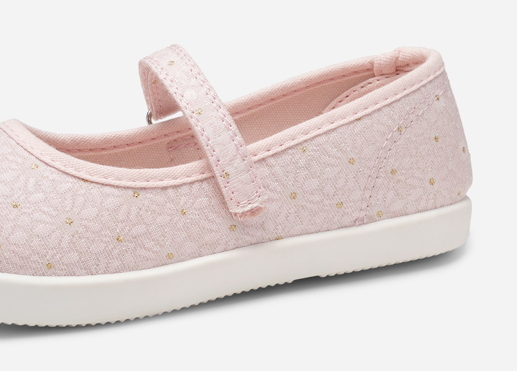 ZOEY, Tekstilsko med glitter Rosa