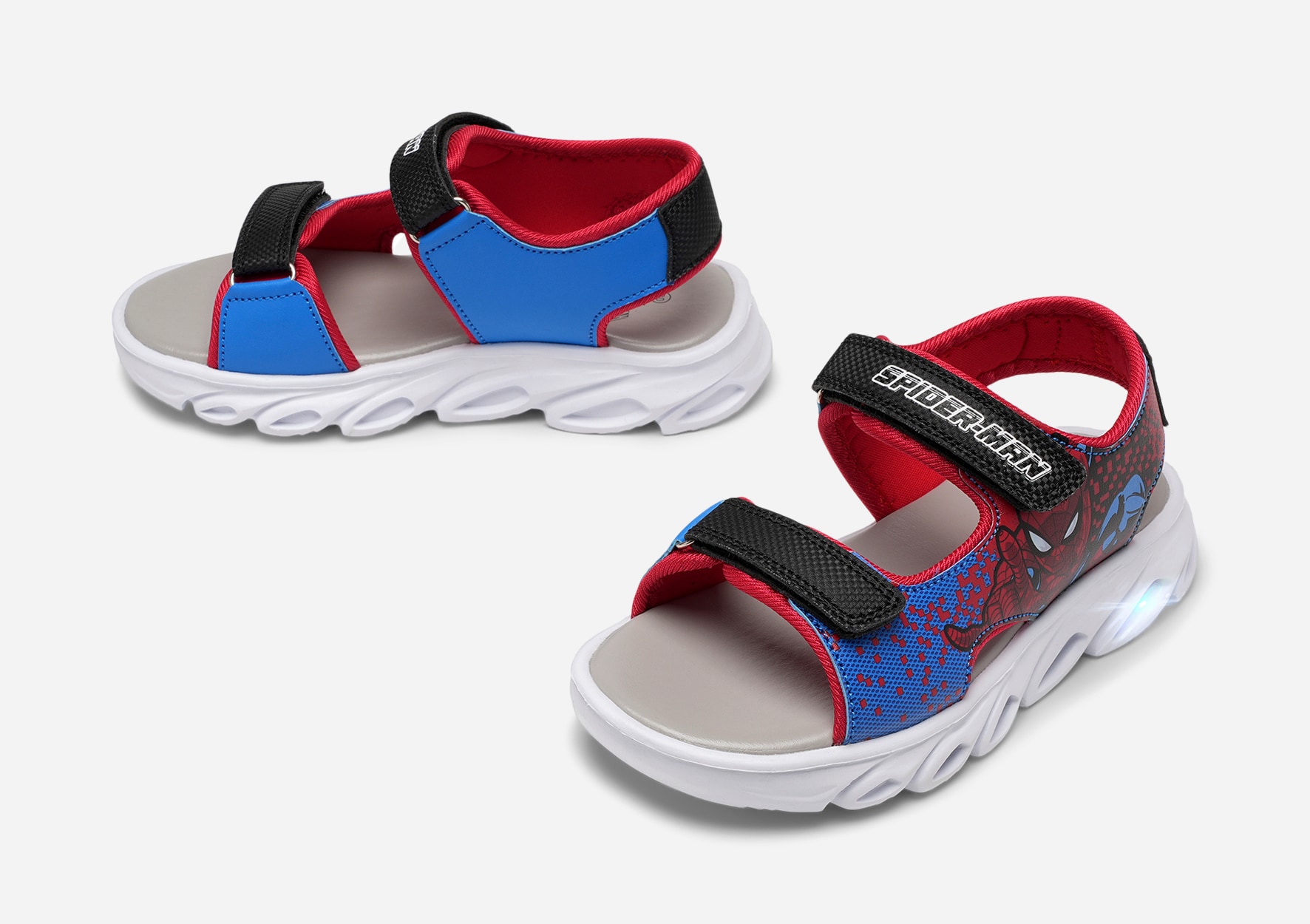 SPIDERMAN, Blinkende sandal Flerfarget