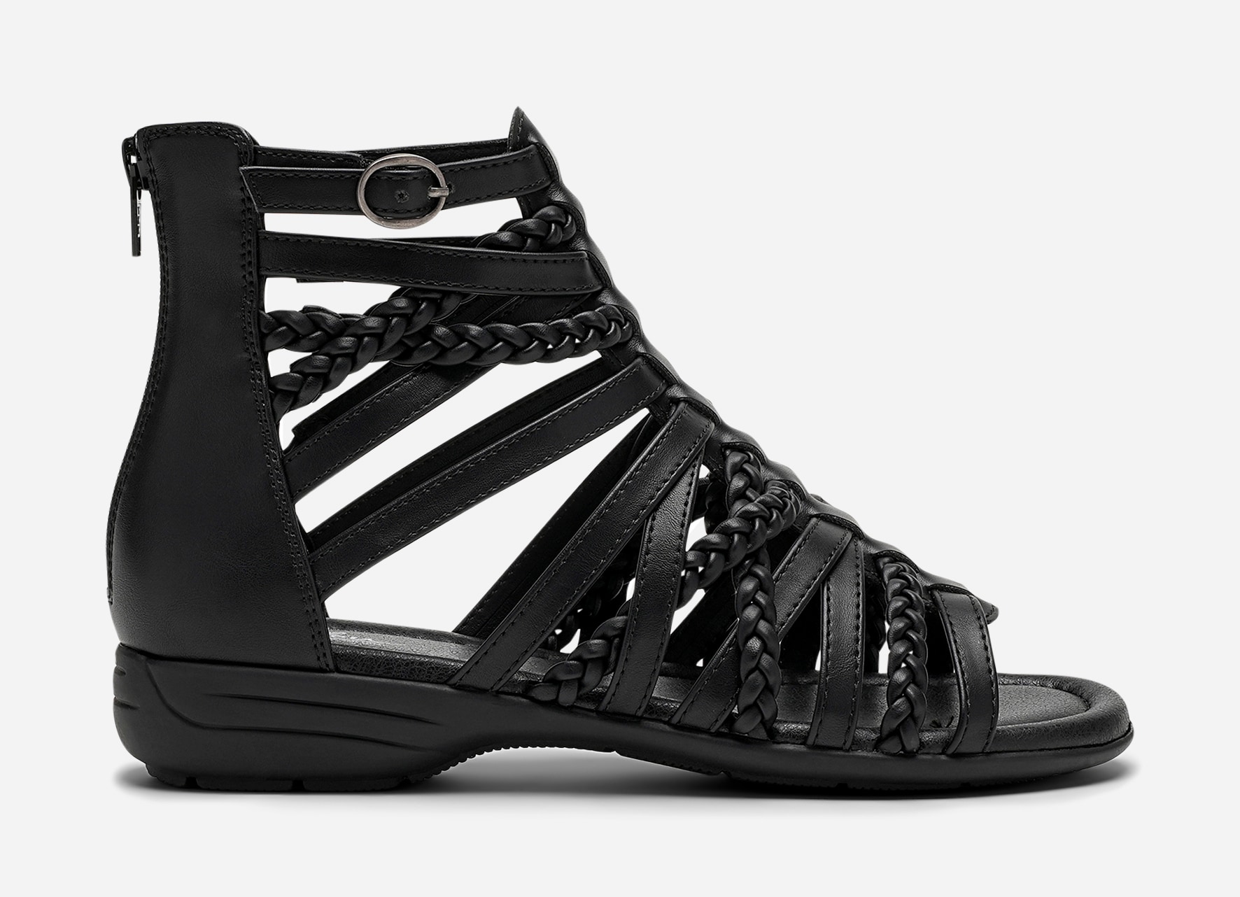 CLOU COMFORT, Sandal med reimer Sort