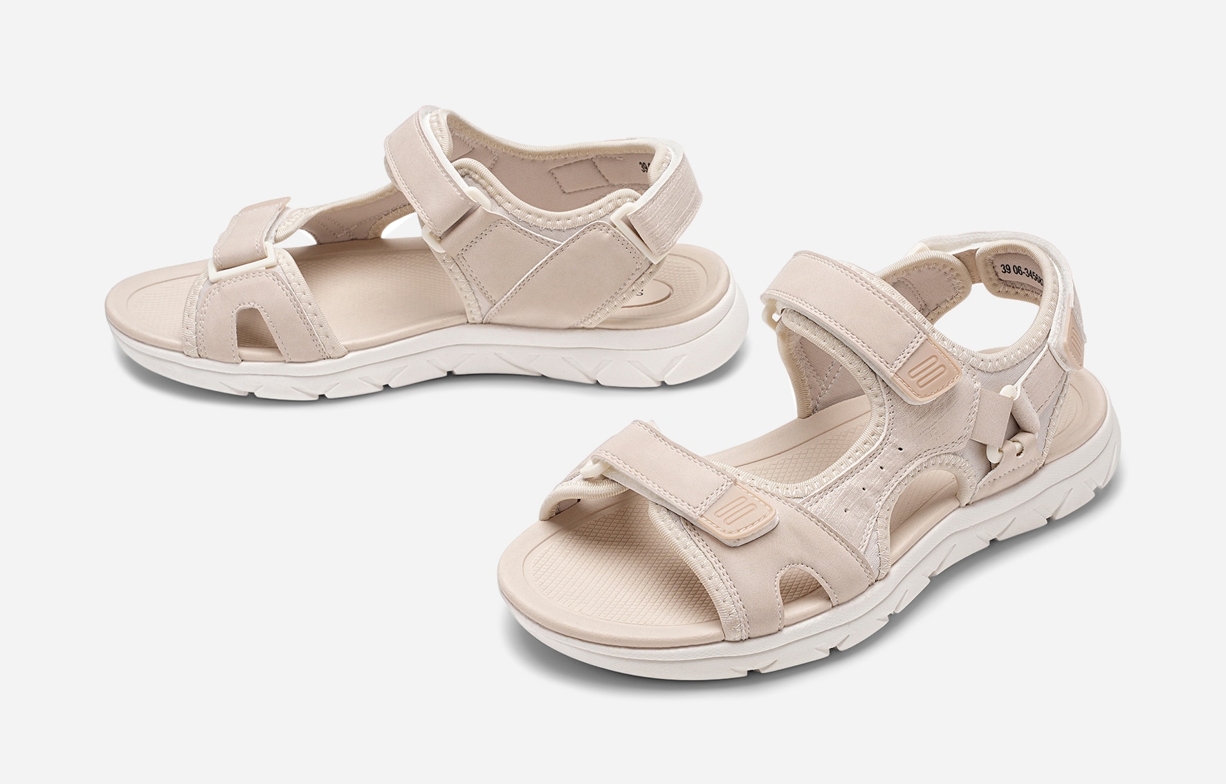 LEJON, Sandal med reimer Beige