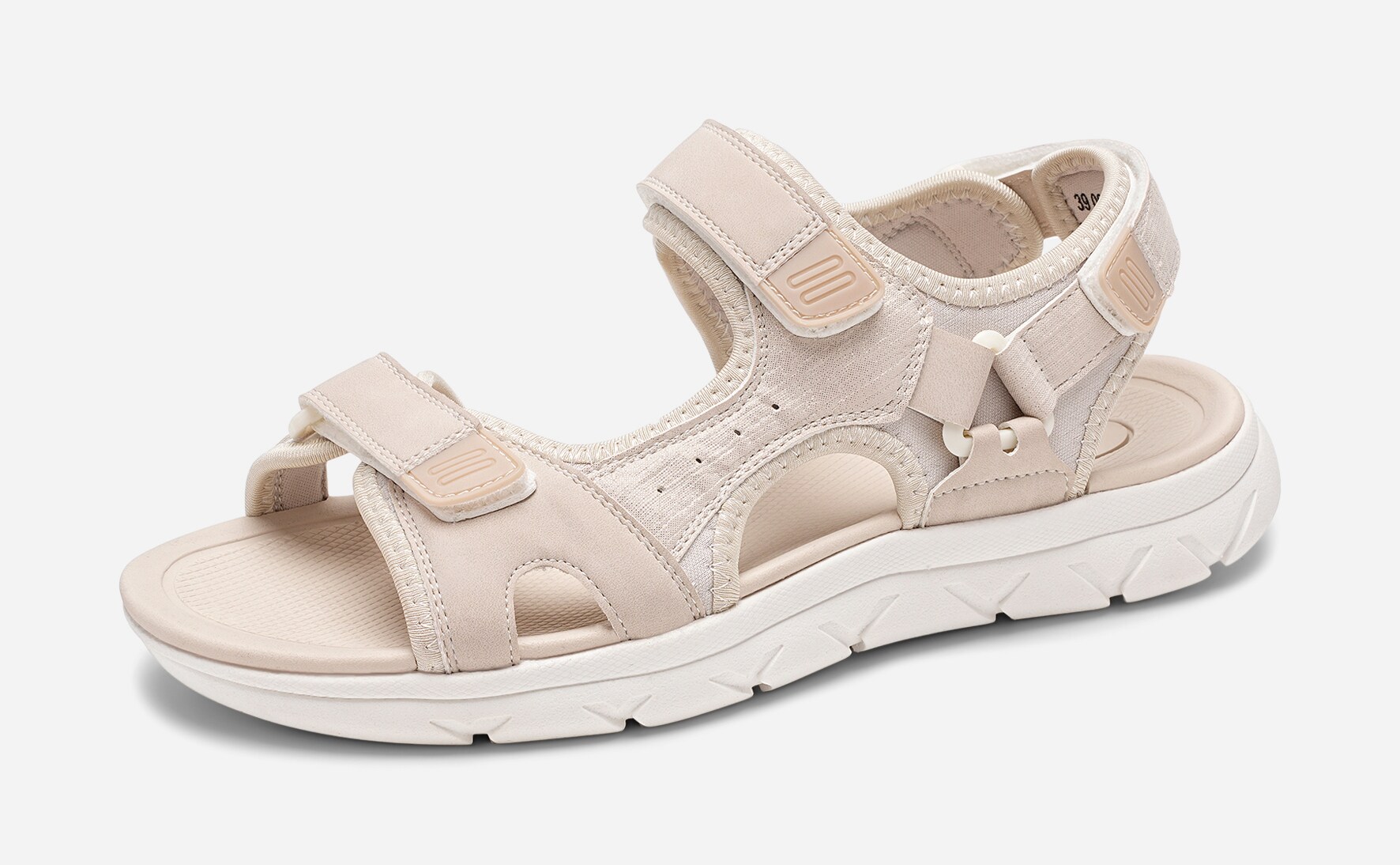 LEJON, Sandal med reimer Beige