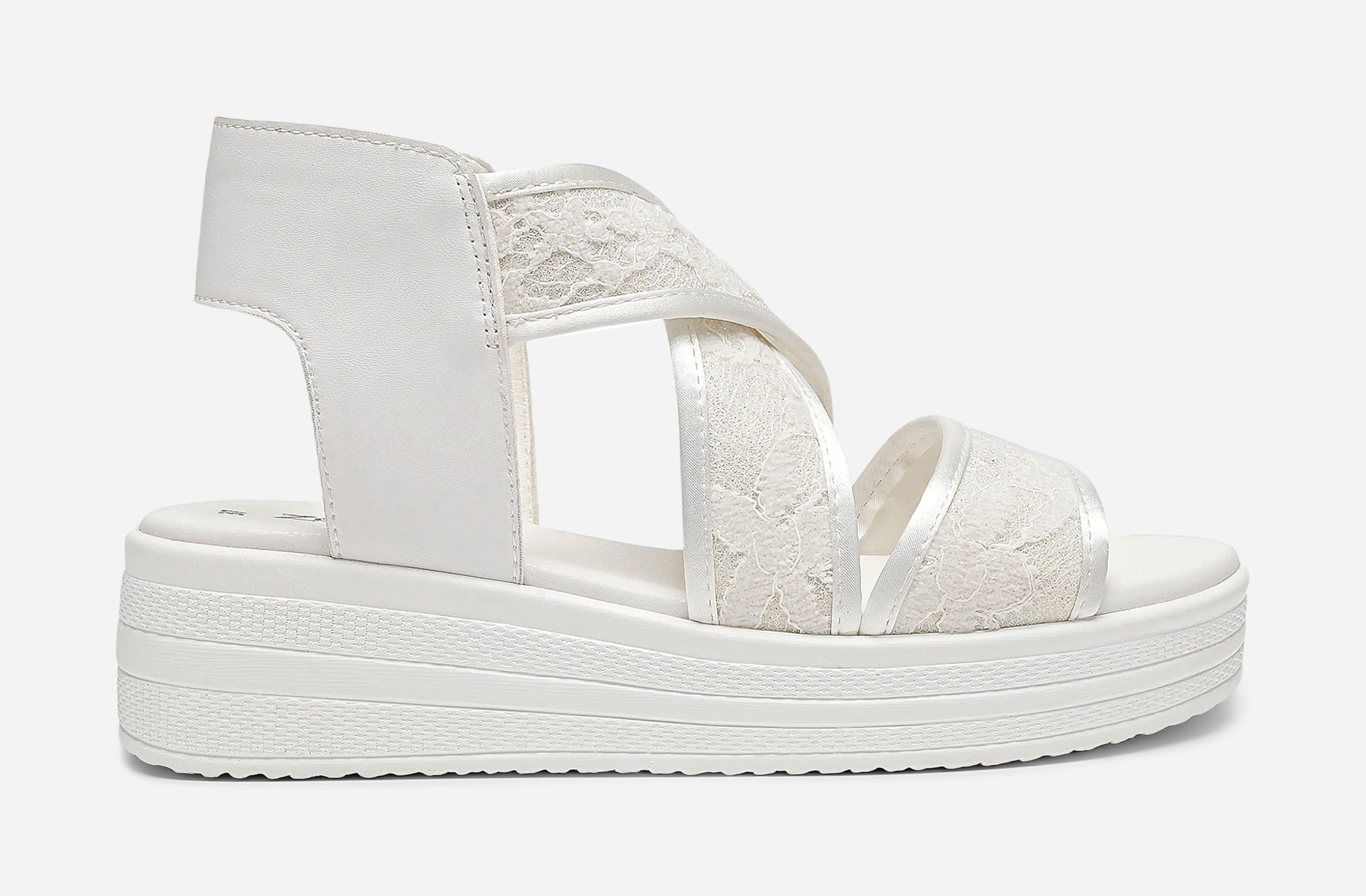 ZOEY, Sandal med platåsåle Hvit