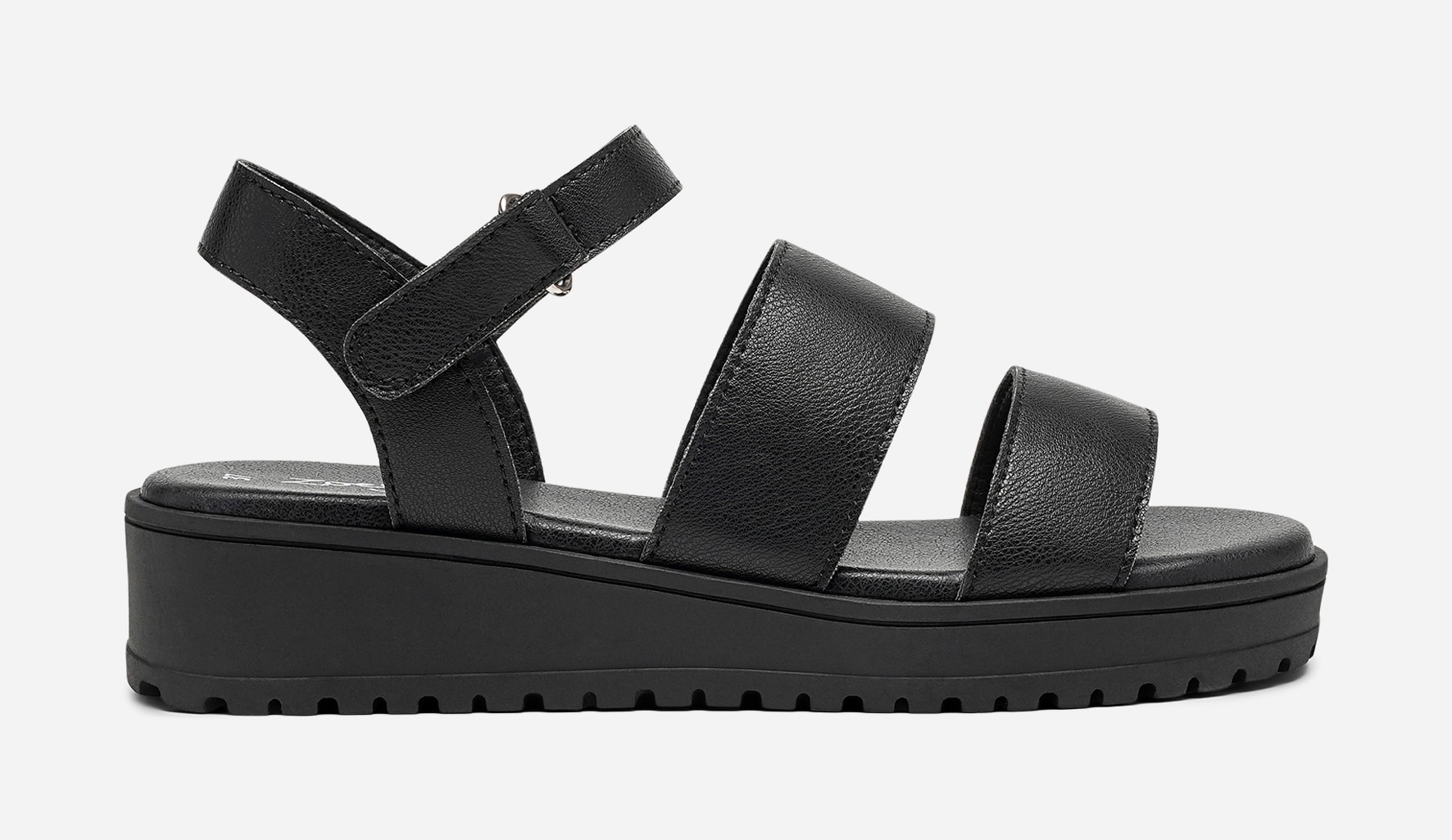 ZOEY, Sandal med lav hæl Sort