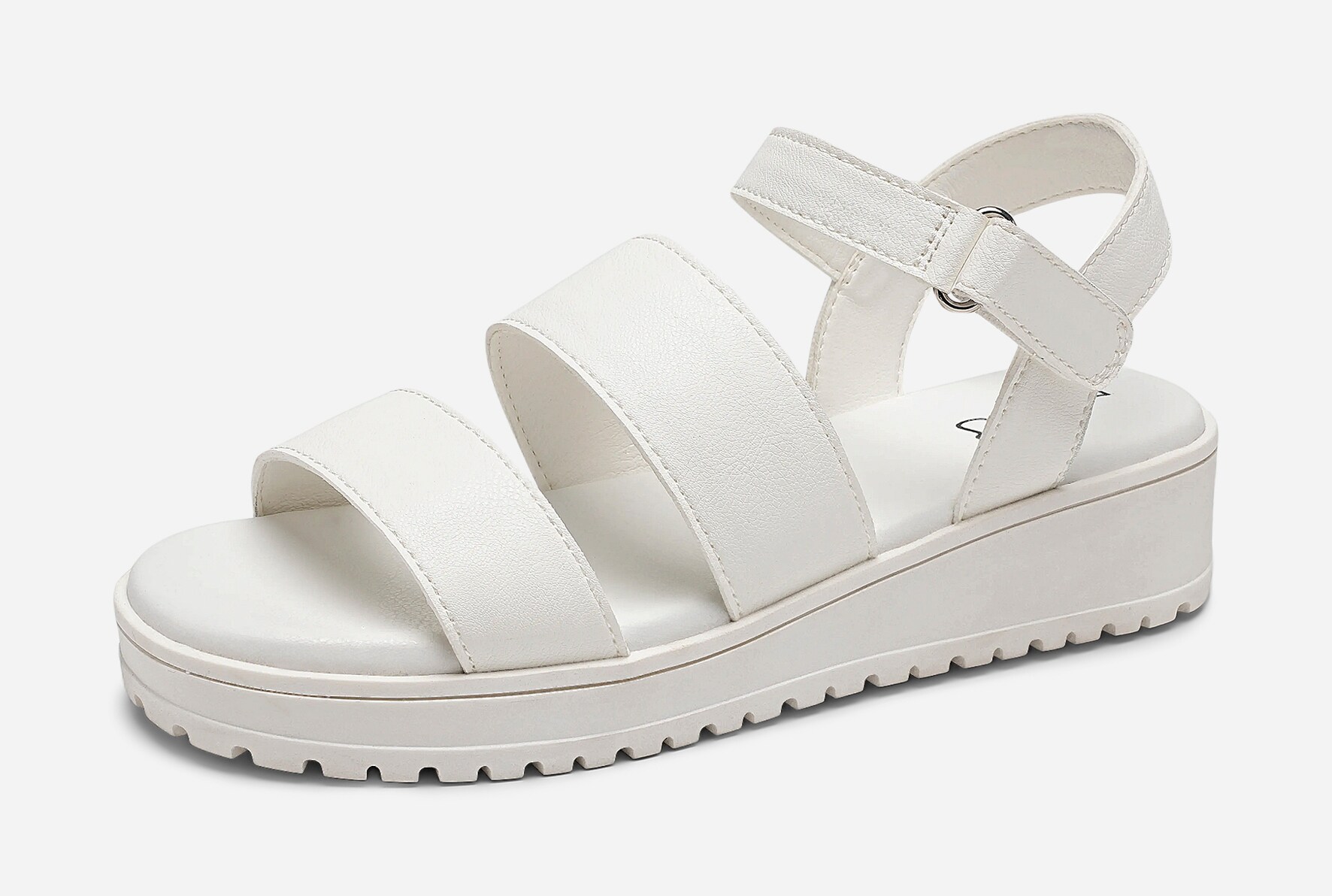 ZOEY, Sandal med lav hæl Hvit
