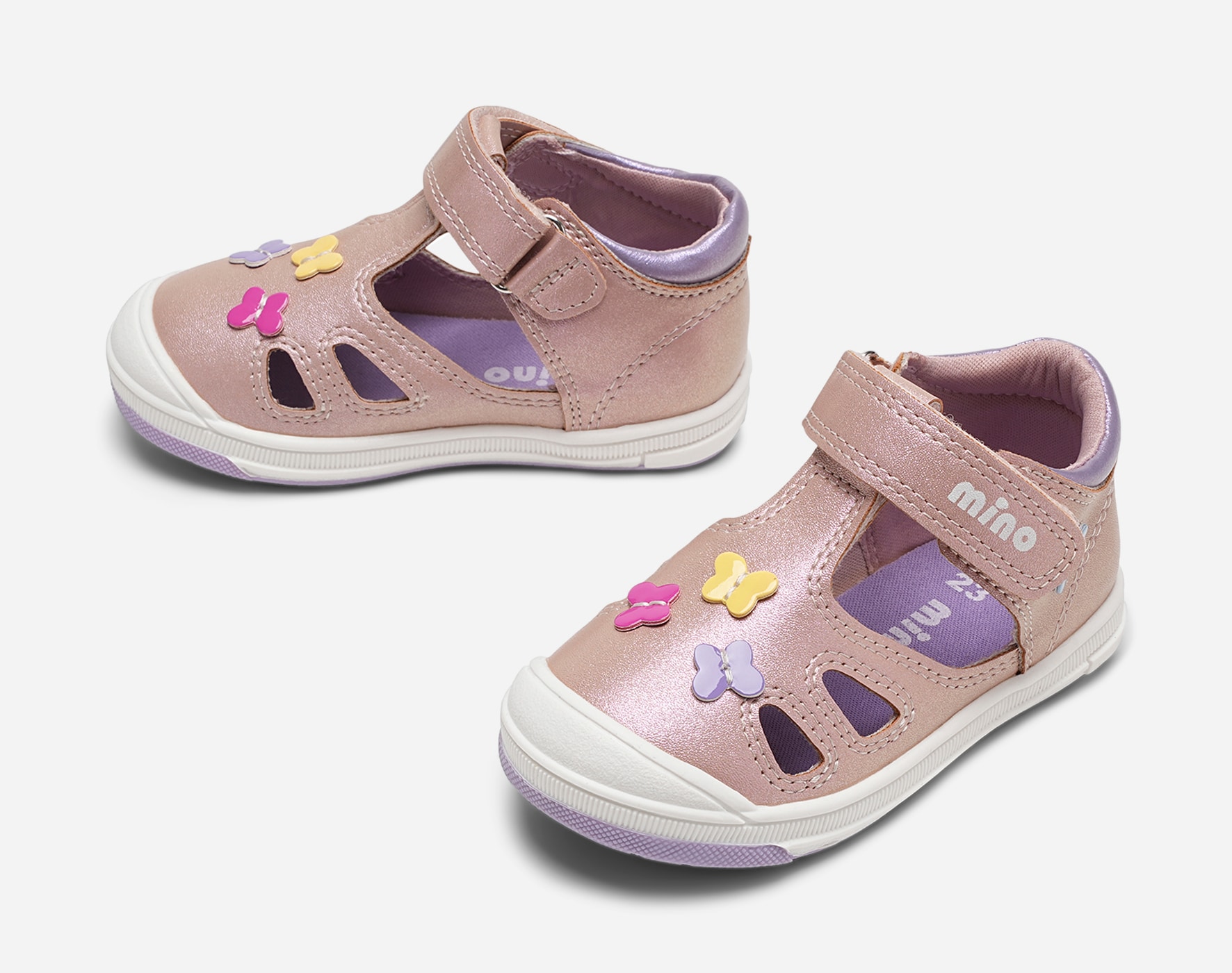 Mino, Lær-å-gå-sandal Rosa