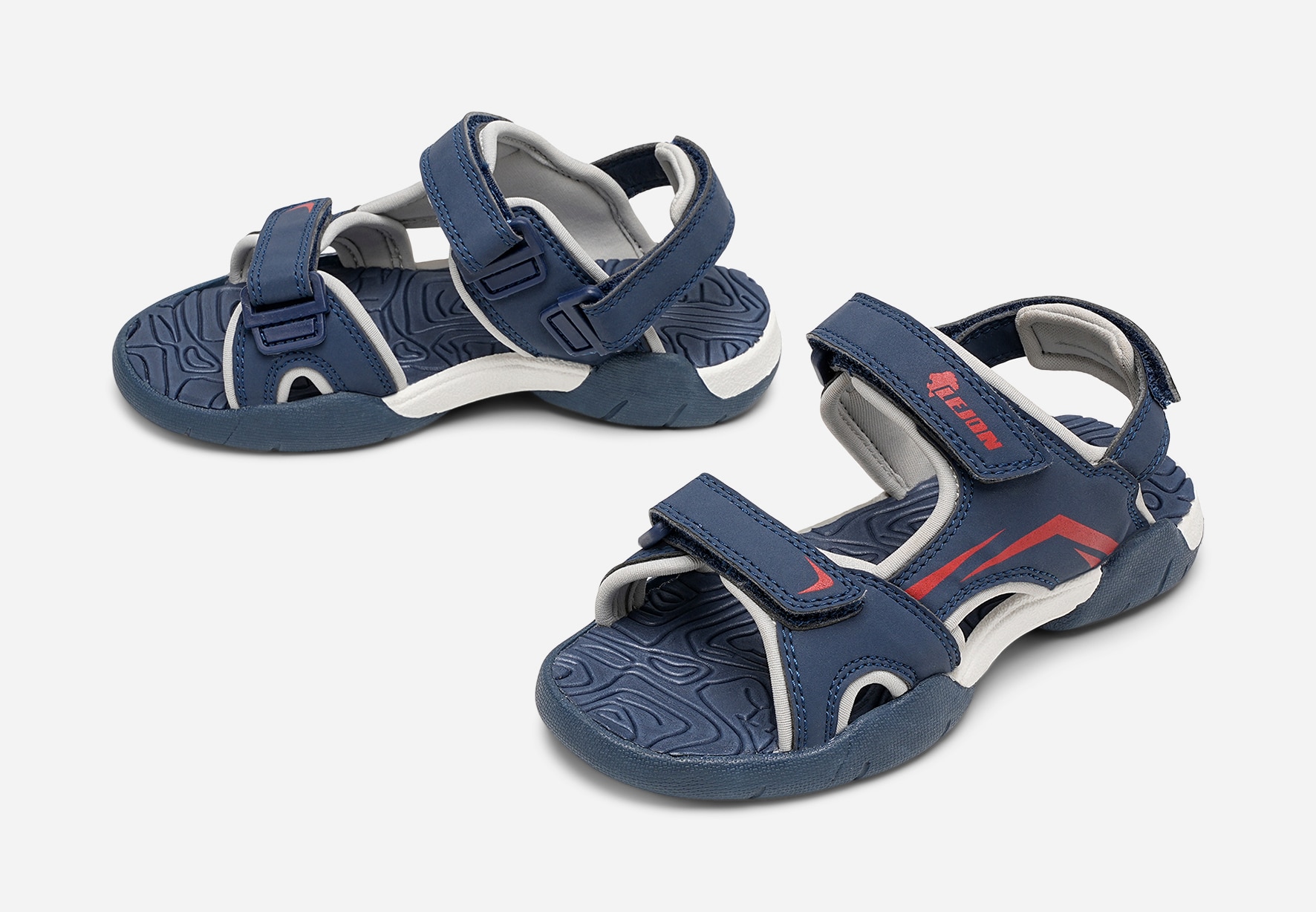 LEJON, Sandal med reimer Blå