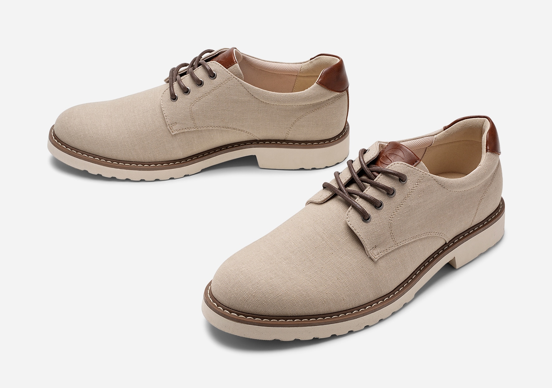 STEPSIDE, Snøresko Beige