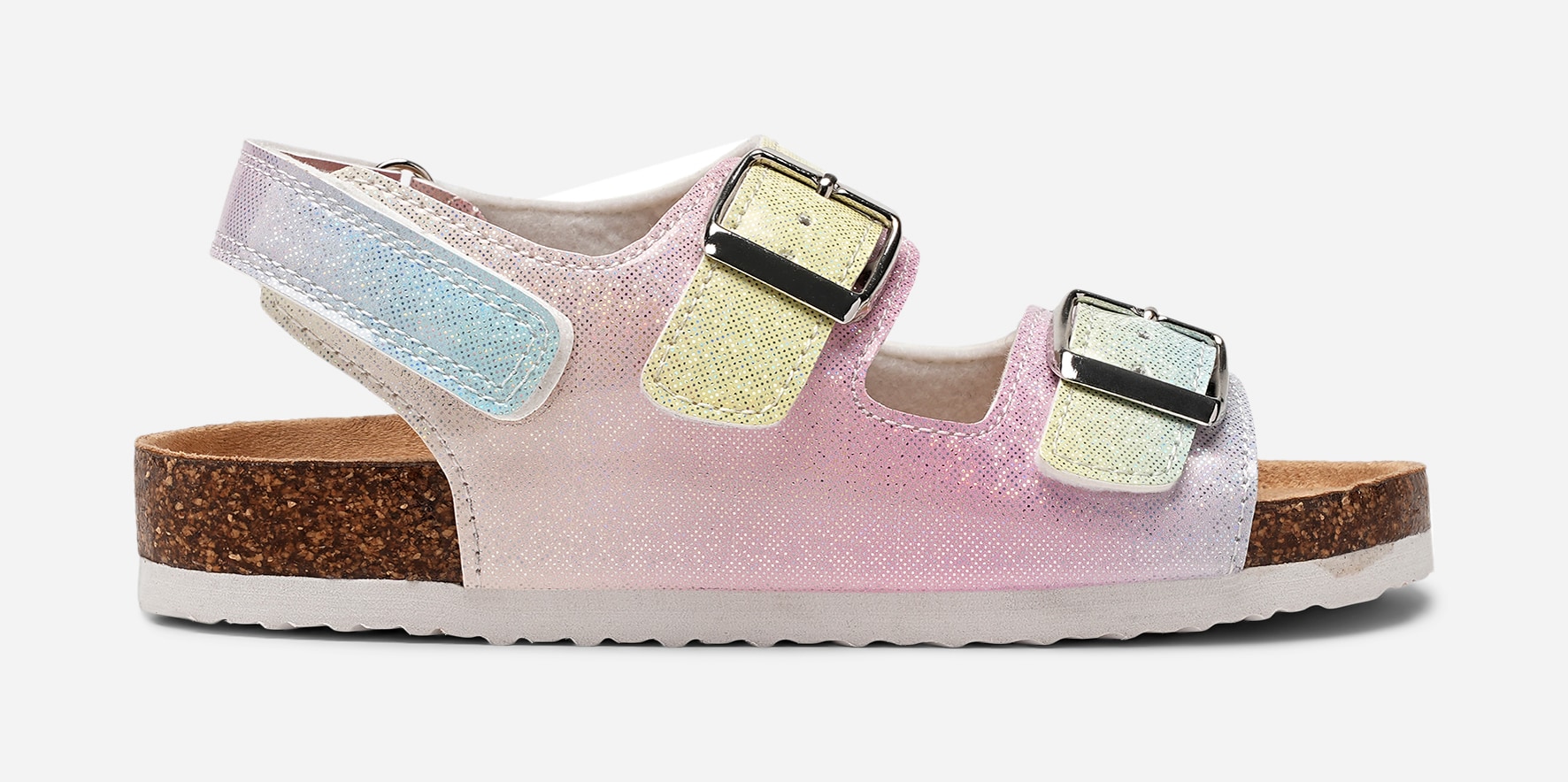 LEJON, Sandal med spenne Flerfarget