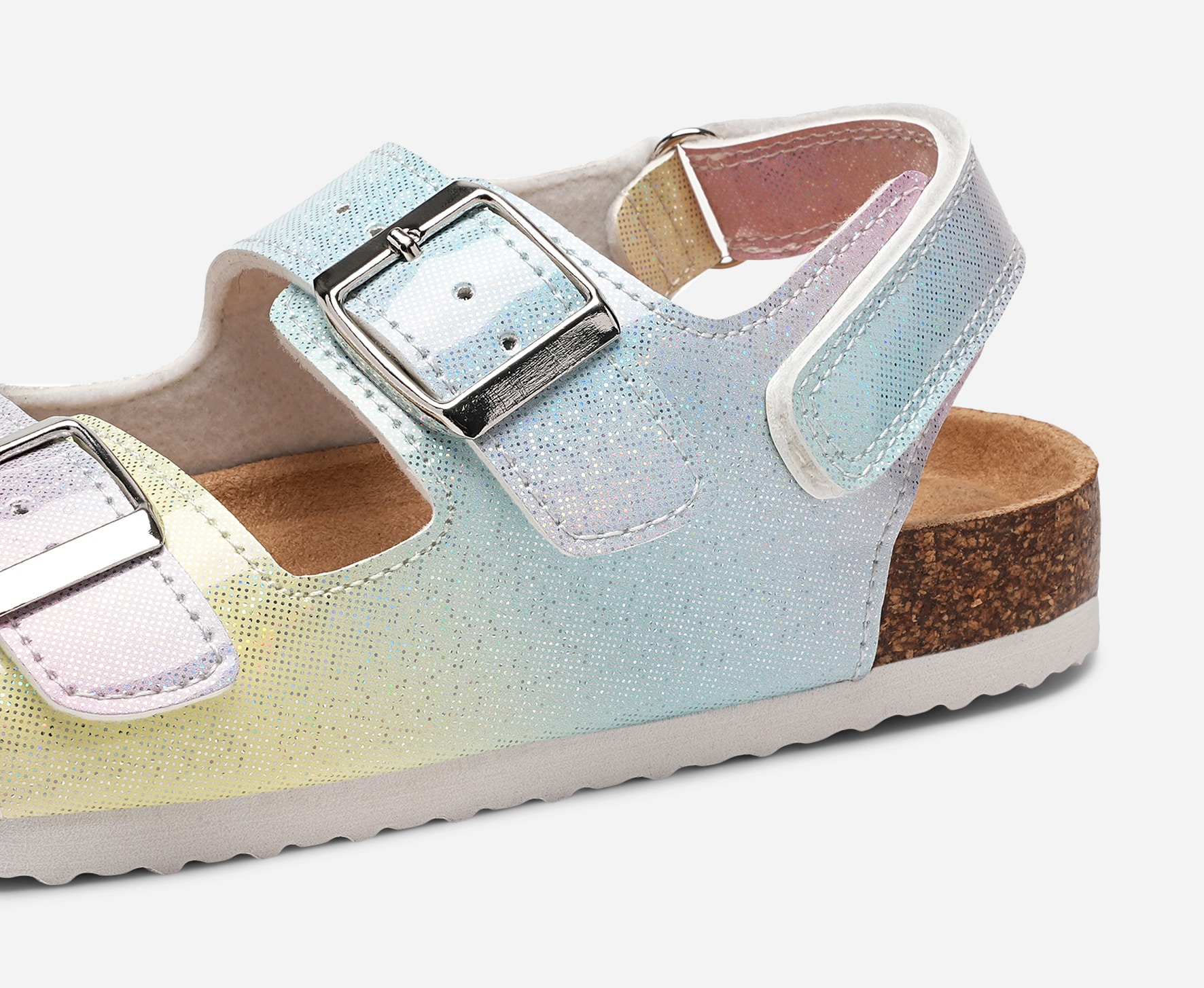 LEJON, Sandal med spenne Flerfarget