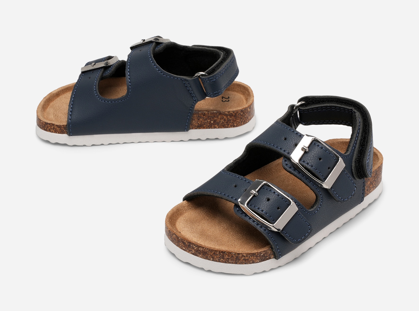 LEJON, Sandal med spenne Blå