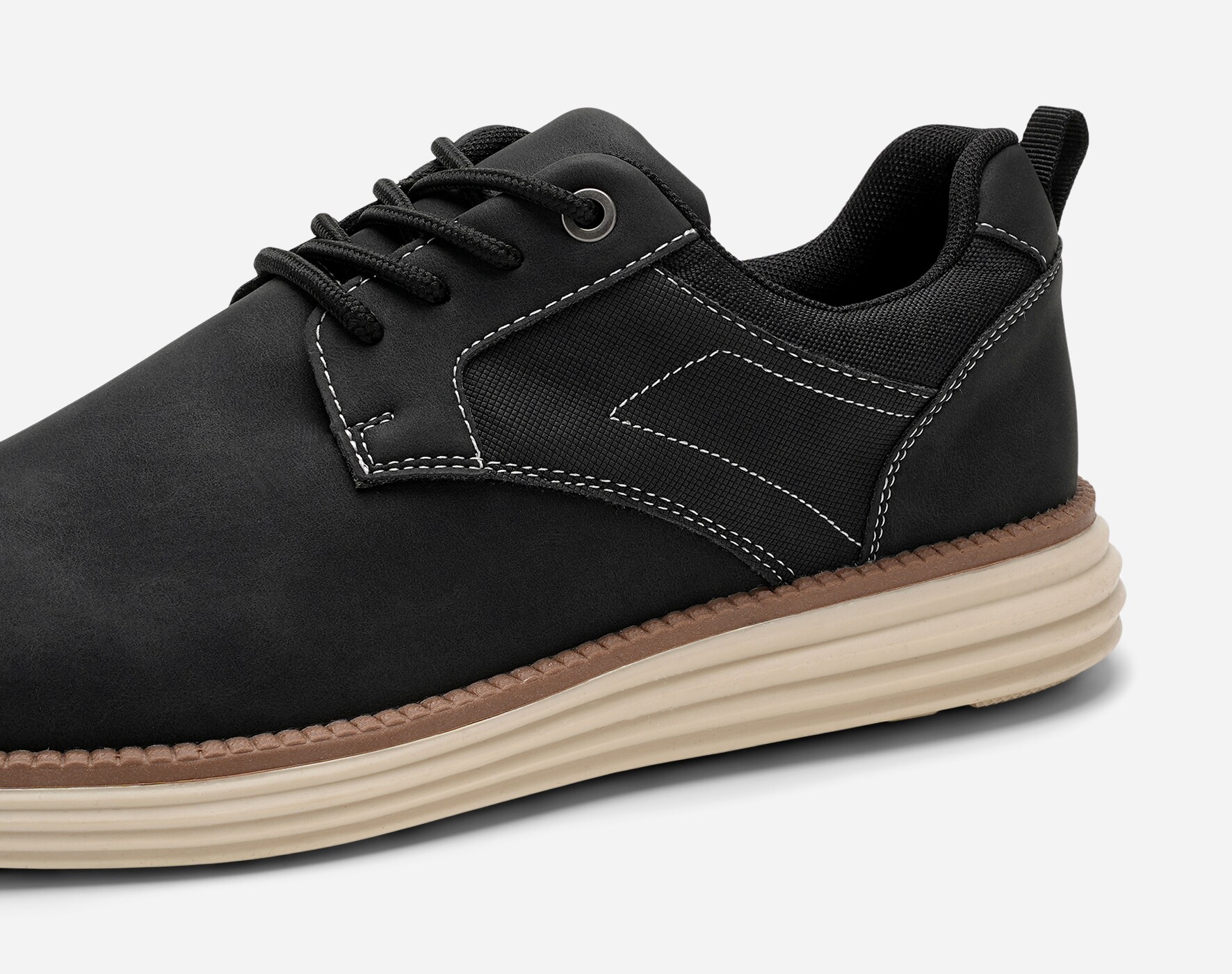 STEPSIDE, Snøresko Sort