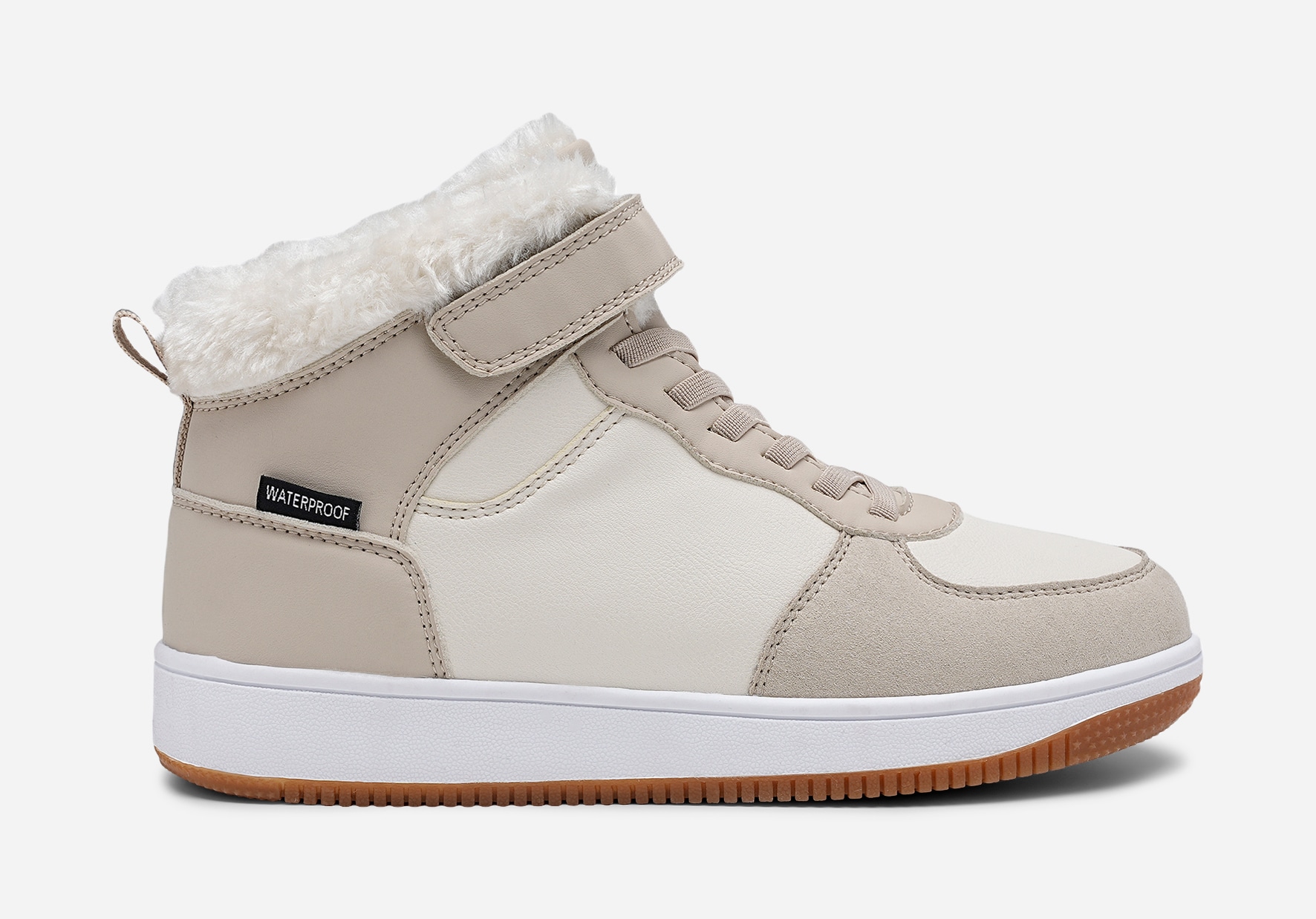 LEJON, Varmforet høy sneakers waterproof Hvit