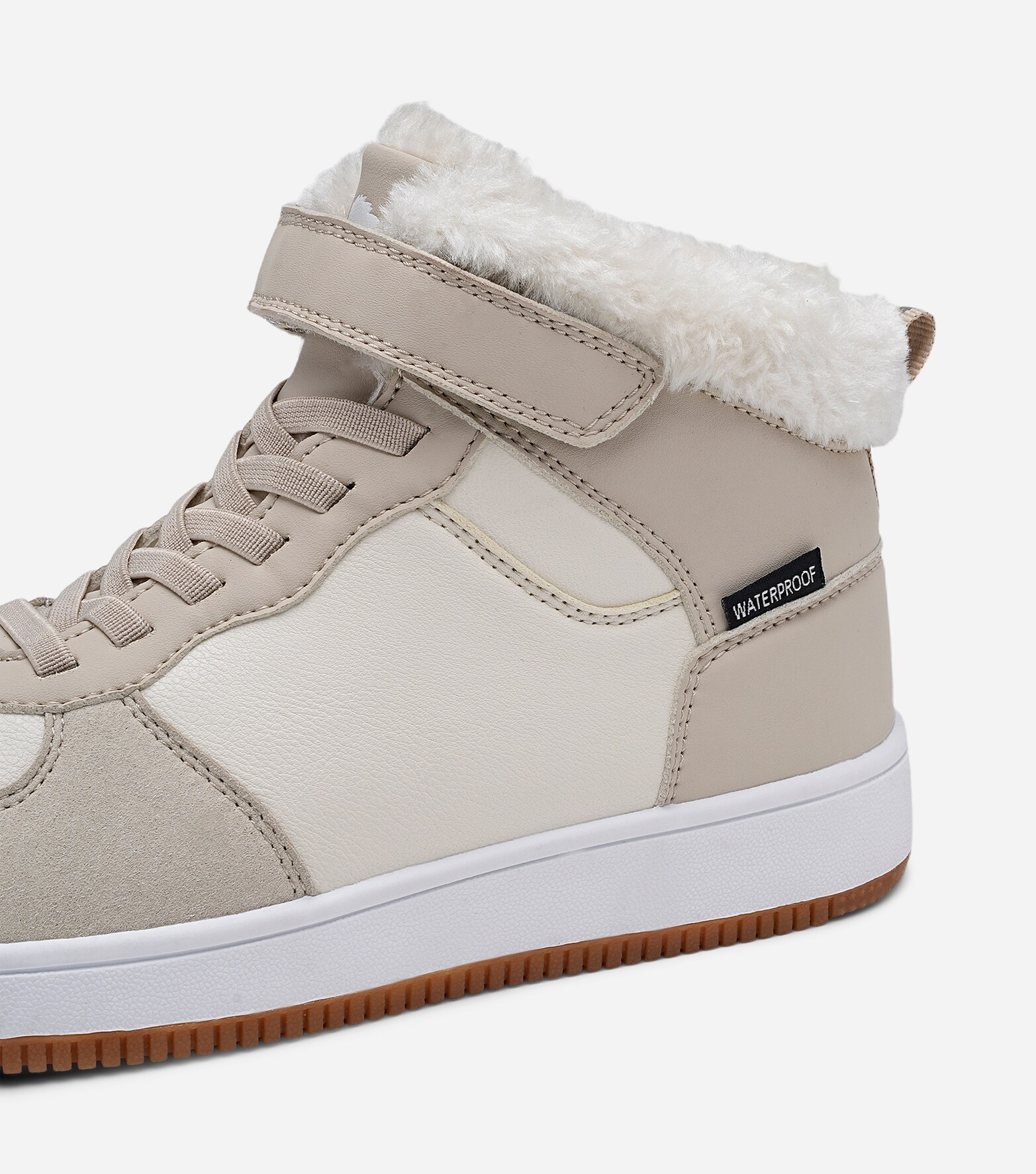 LEJON, Varmforet høy sneakers waterproof Hvit