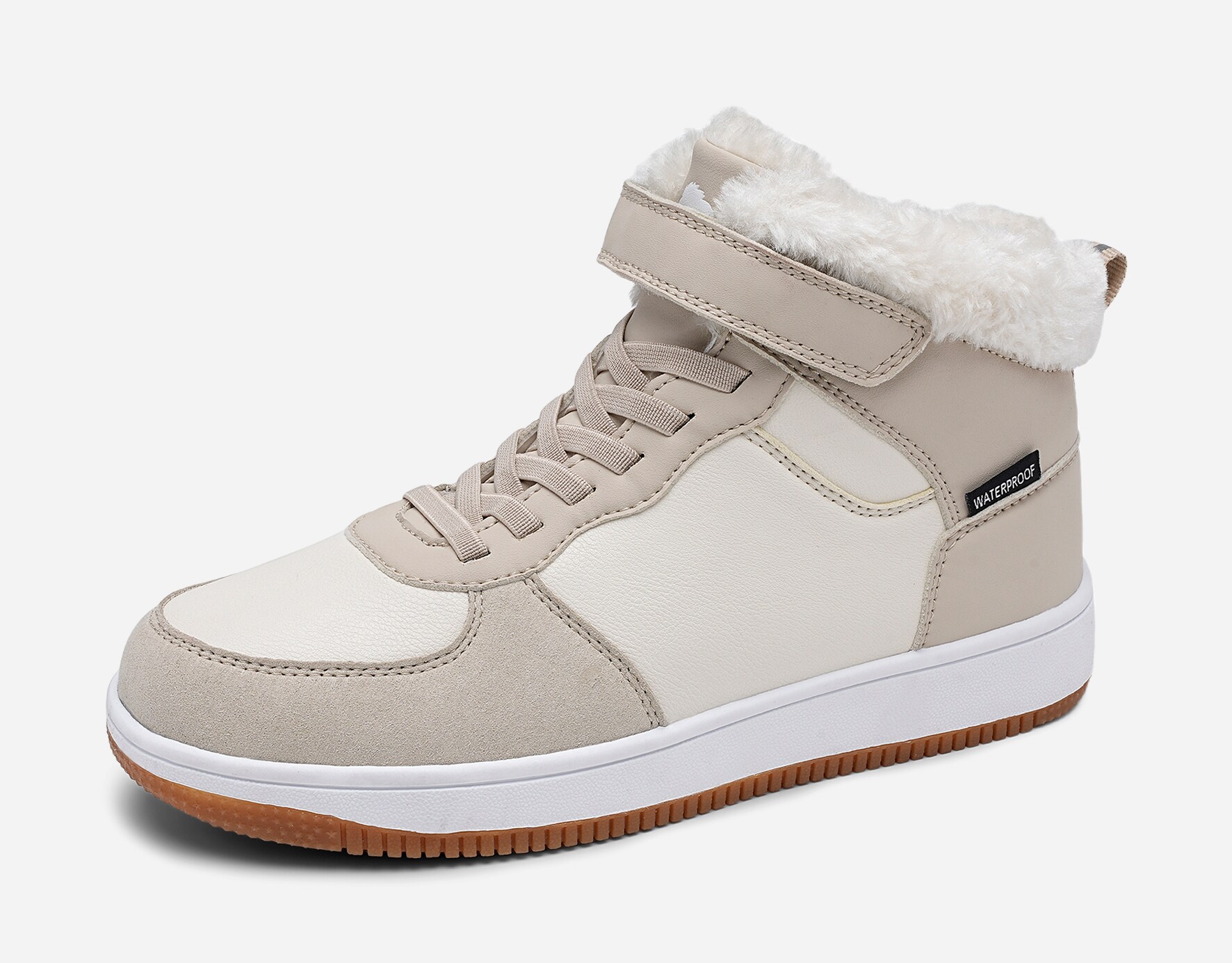 LEJON, Varmforet høy sneakers waterproof Hvit