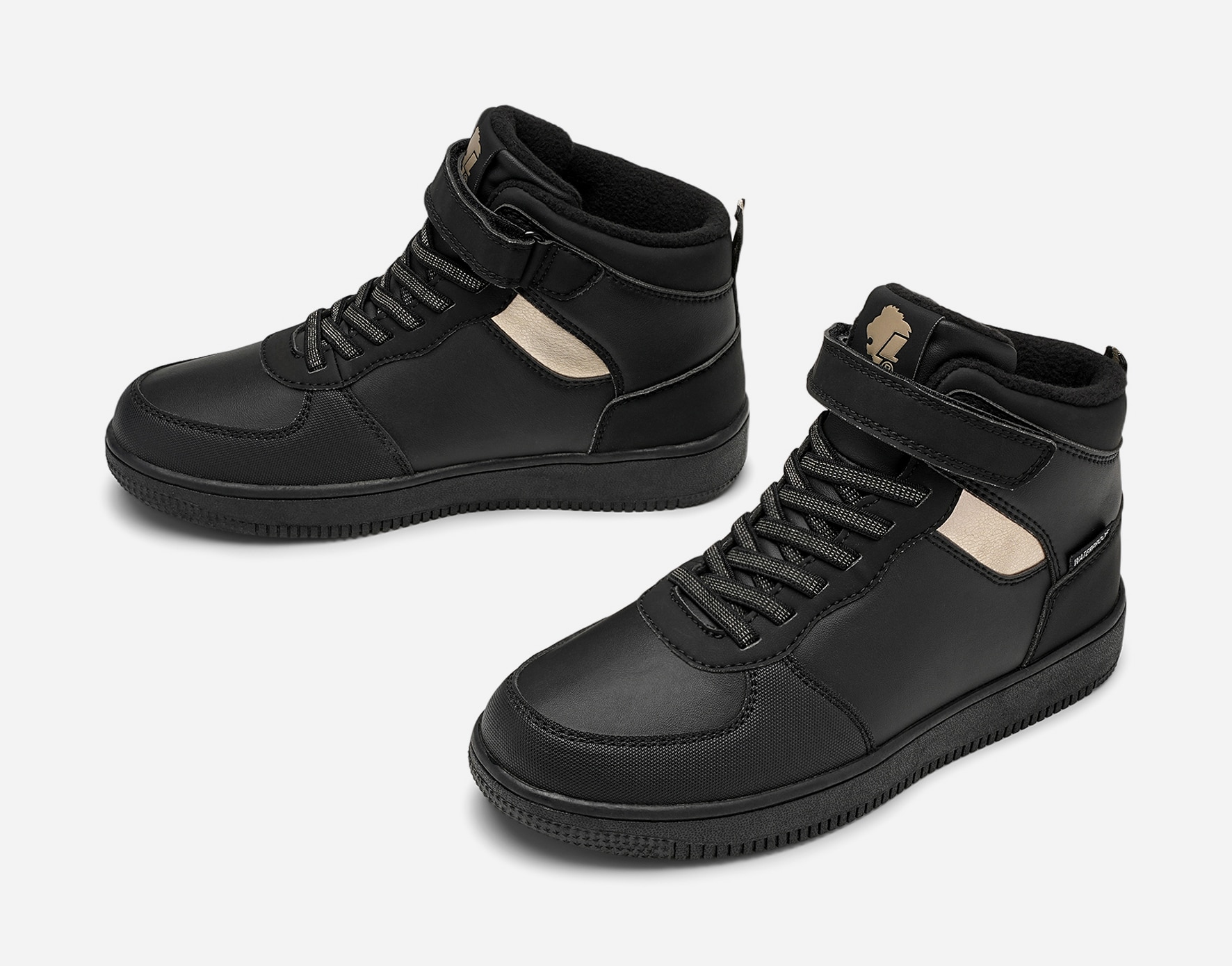 LEJON, Fleeceforet høy sneakers waterproof Sort