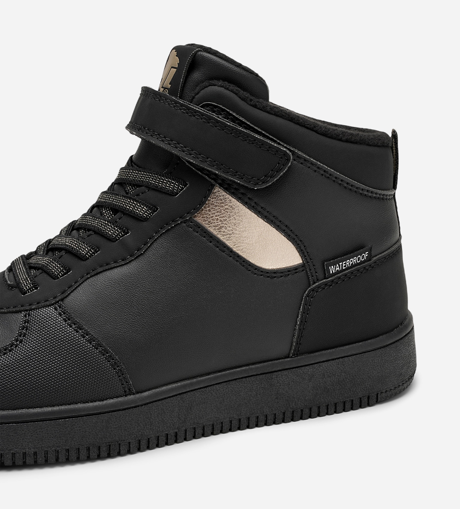 LEJON, Fleeceforet høy sneakers waterproof Sort